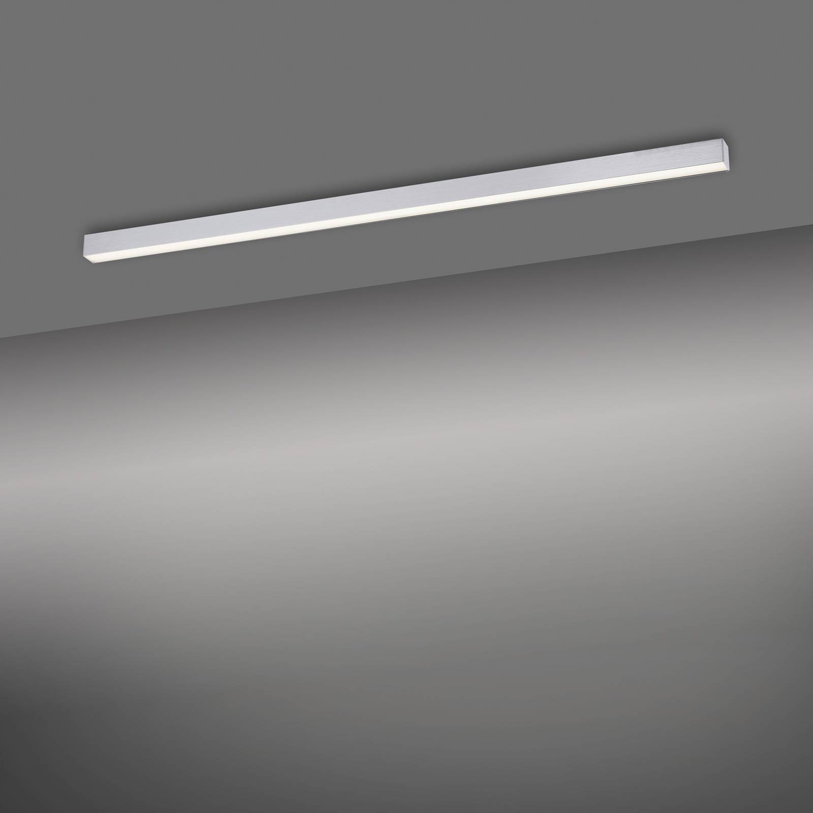 Lampa sufitowa LED PURE Lines, 110 cm, srebrna, CCT, pilot