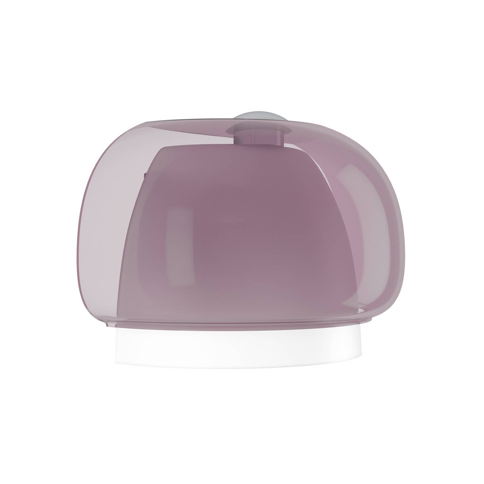 Wandleuchte Belomontejo, pink-transparent, Glas, G9