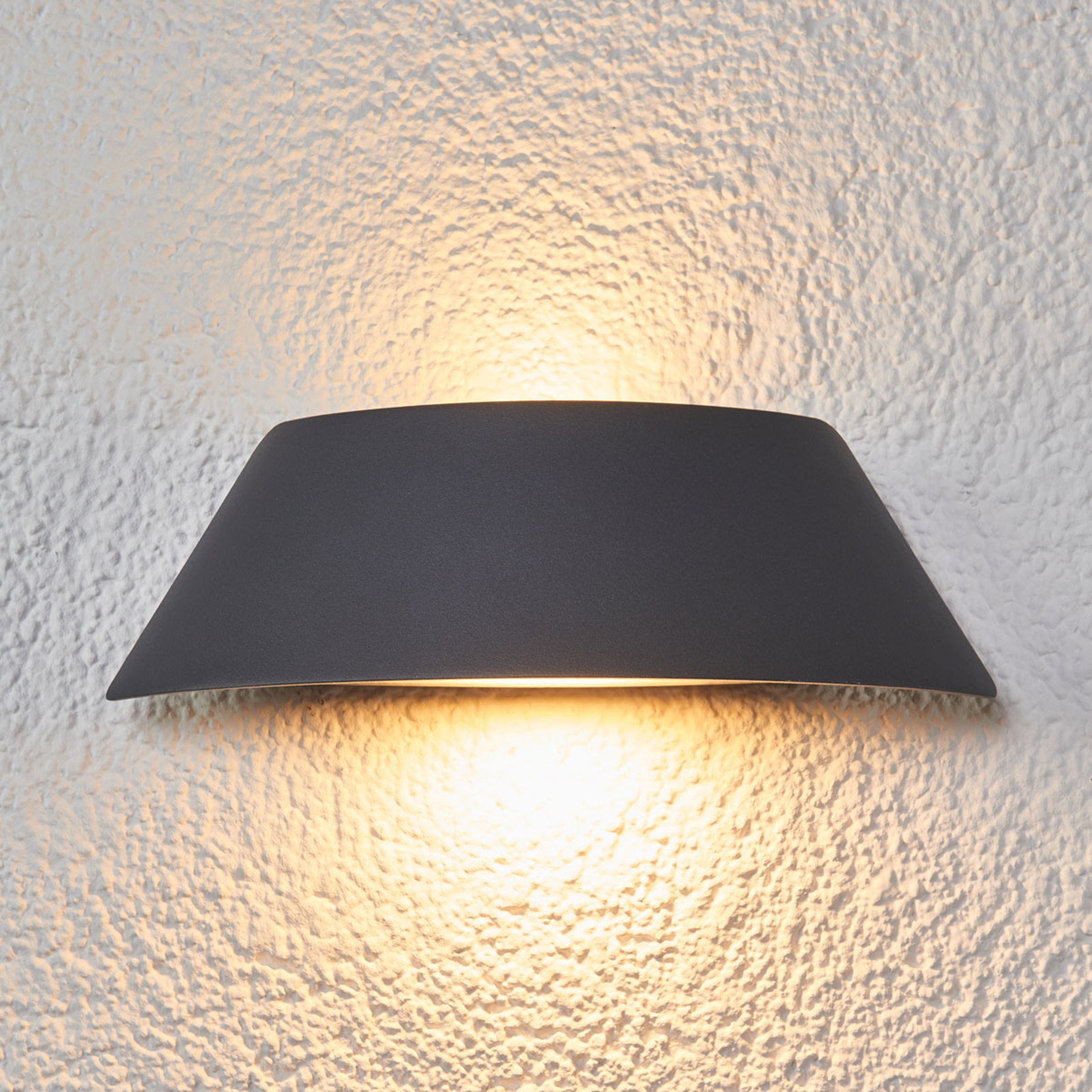 Glen Buiten Wandlamp Antracite/White - Lucande