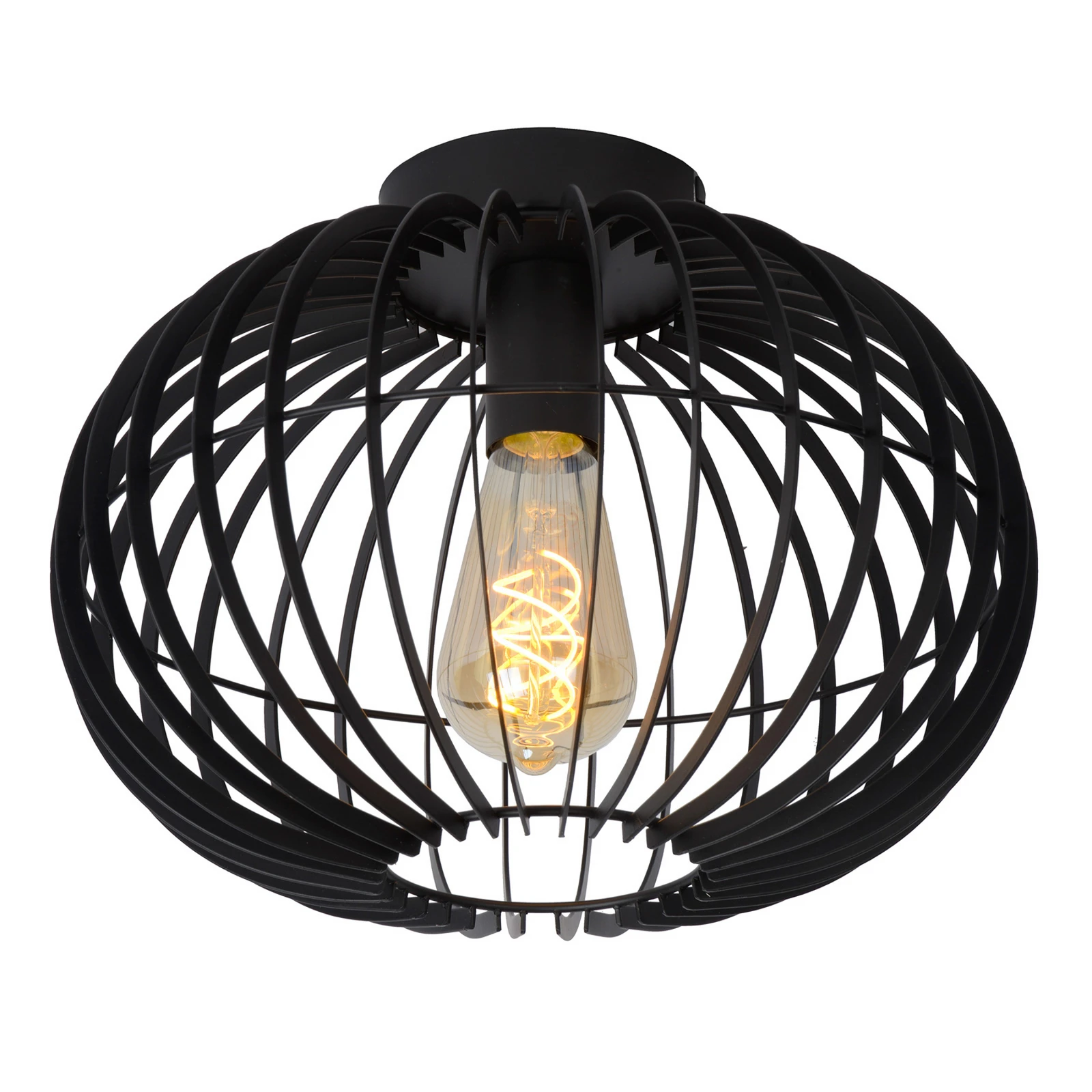 Candeeiro de teto Reda preto Ø 32 cm