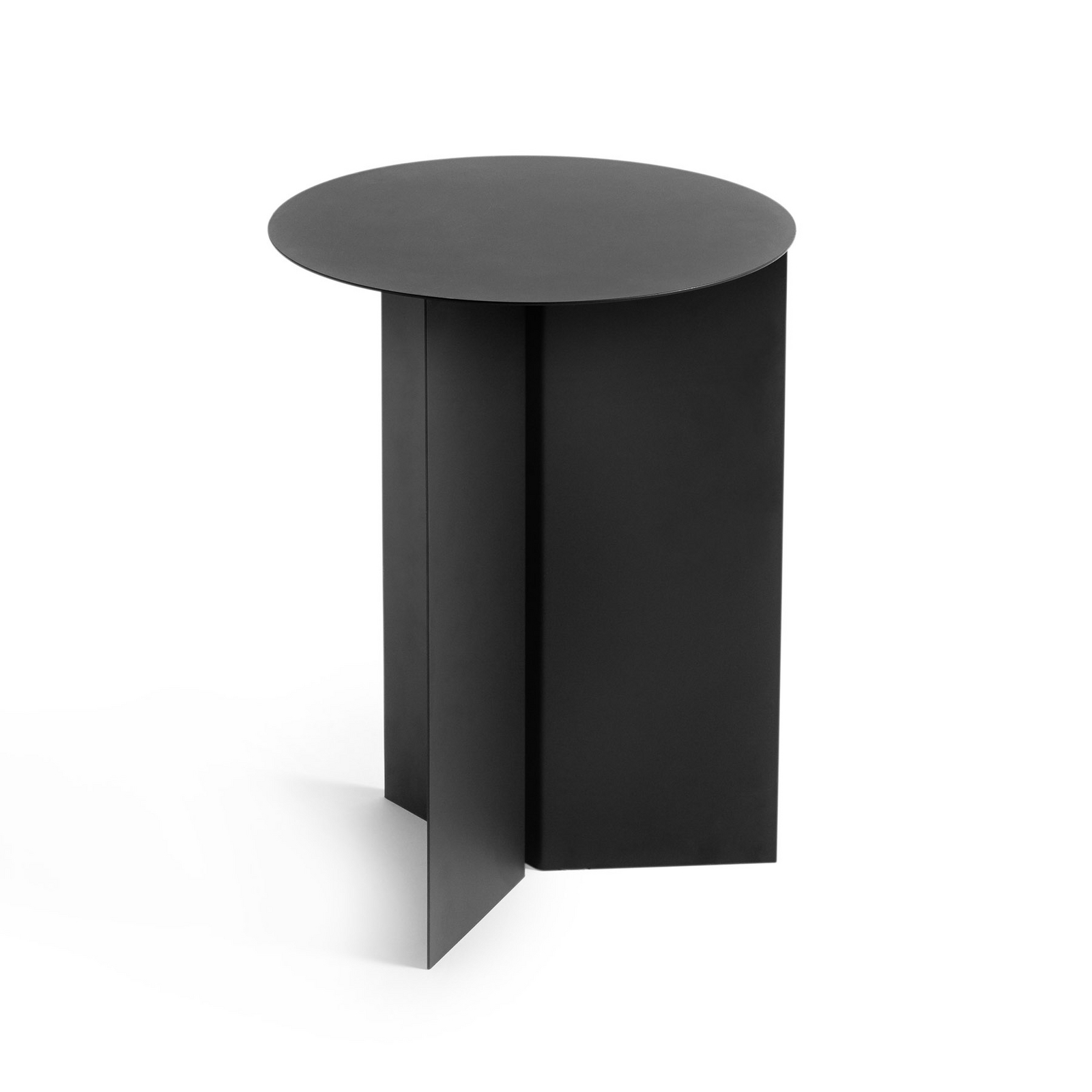 Slit sivupöytä, musta, teräs, Ø 35 cm - HAY