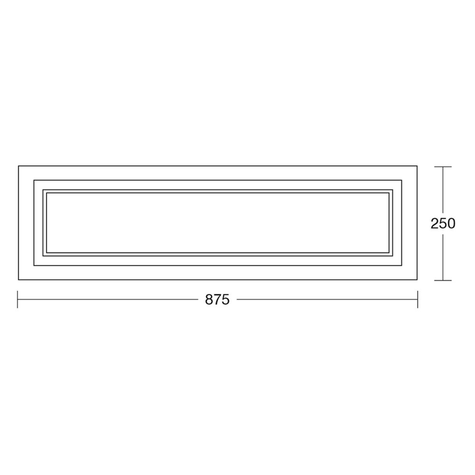 HerzBlut Otto O LED-Deckenlampe Rechteck Klick&Dim