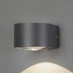 Gela LED outdoor wall light downward shining white