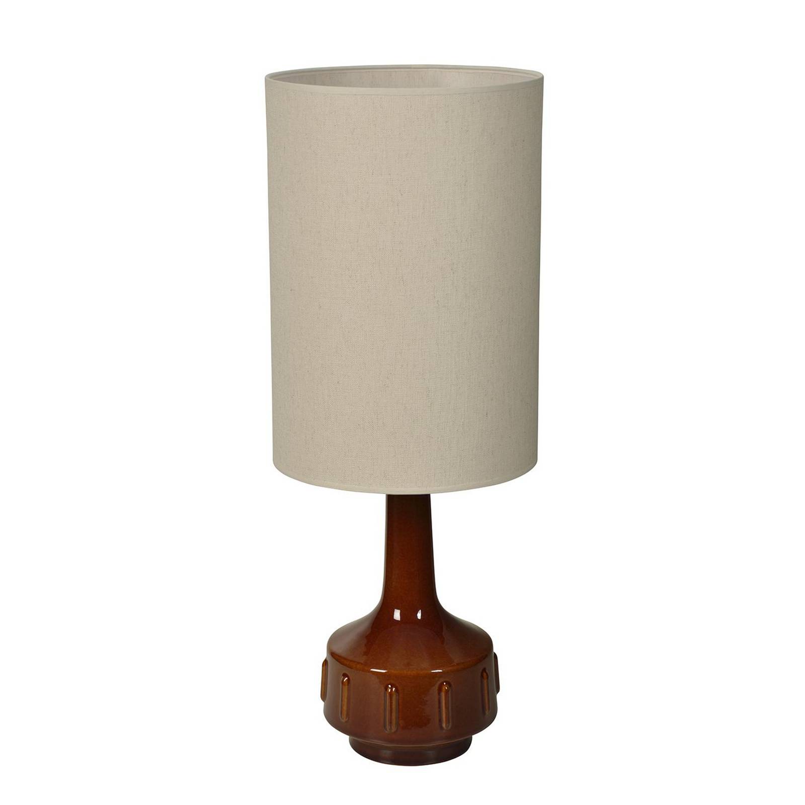 MARKET SET Tischlampe Jimmy, braun/beigefarben, Höhe 83 cm günstig online kaufen
