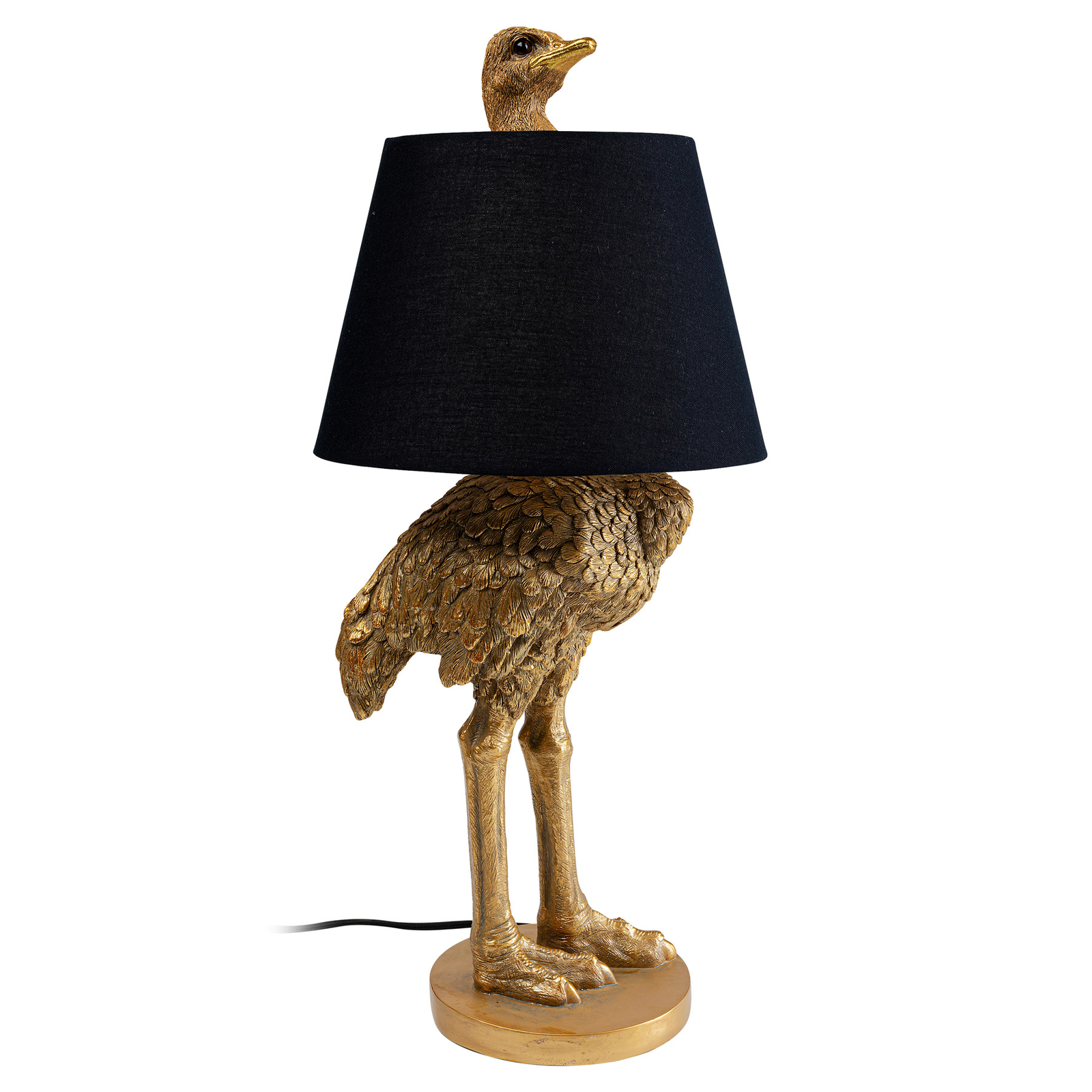Stolná lampa KARE Animal Ostrich s figúrkou pštrosa