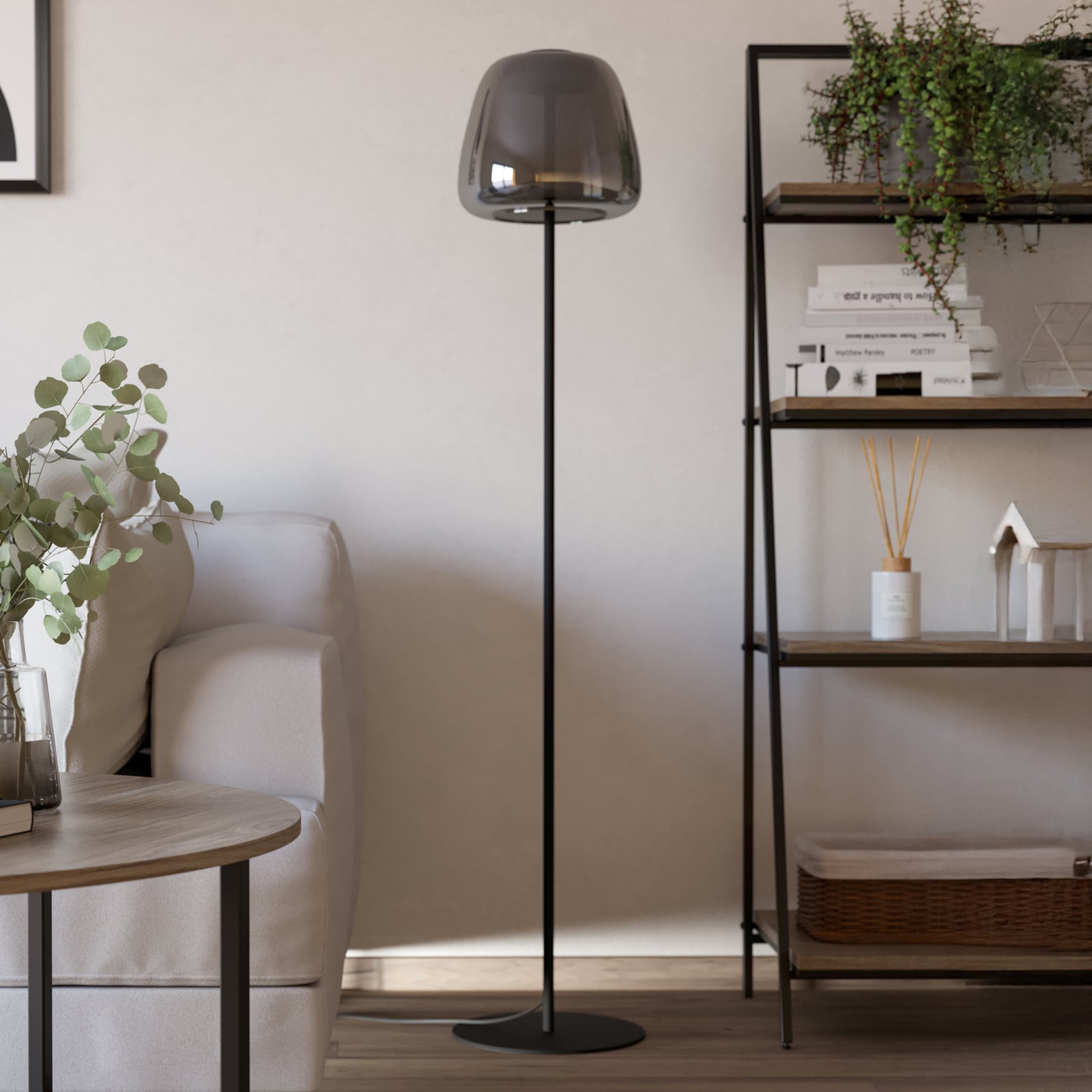 EGLO connect LED floor lamp Alfero-Z, RGB, CCT, black
