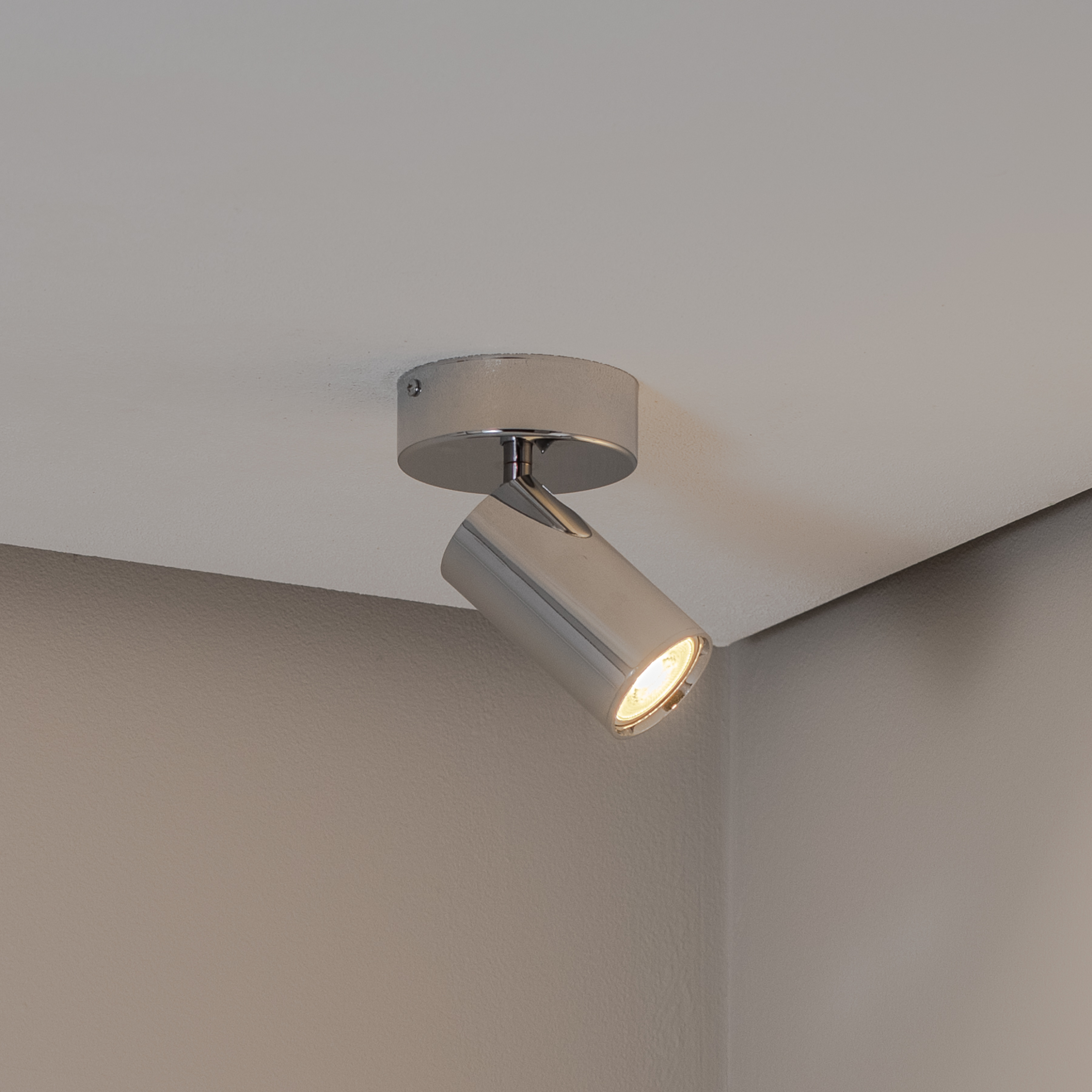 Loftspot, krom, 1 lyskilde