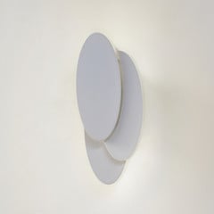 Nástěnné LED svítidlo Lindby Kolme, bílé, plast, 28 cm