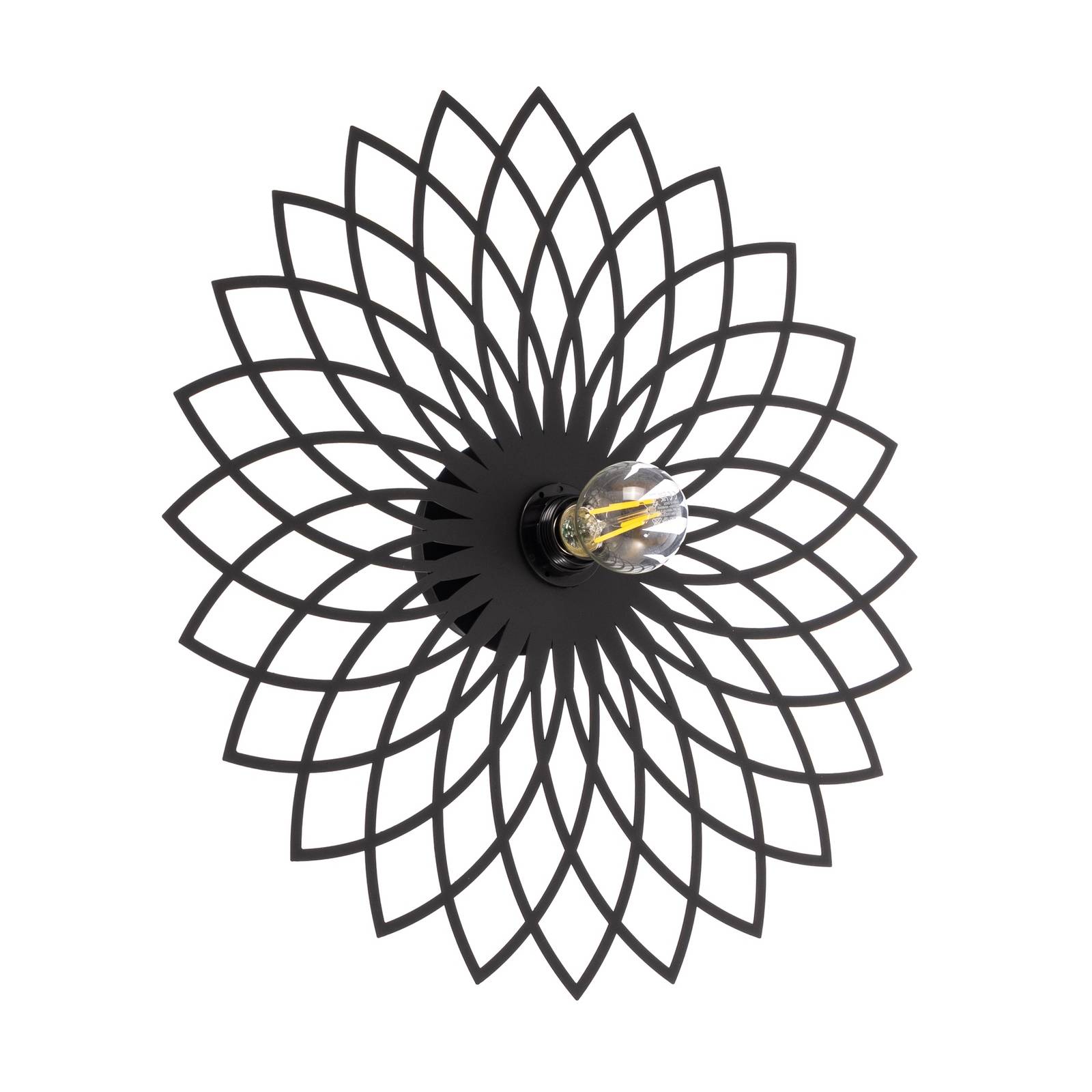 Wandlampe Fellini MR-987 Lochmuster Ø50cm schwarz