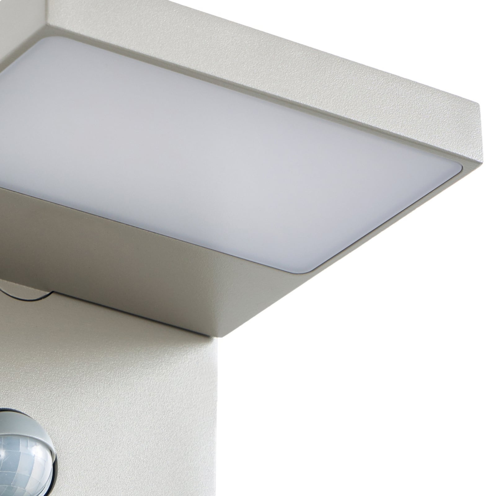 Silvan LED-Außenwandleuchte, Sensor, IP54, grau, Aluminium - Lucande Silvan LED-Außenwandleuchte, Sensor, IP54, grau, Aluminium - Lucande