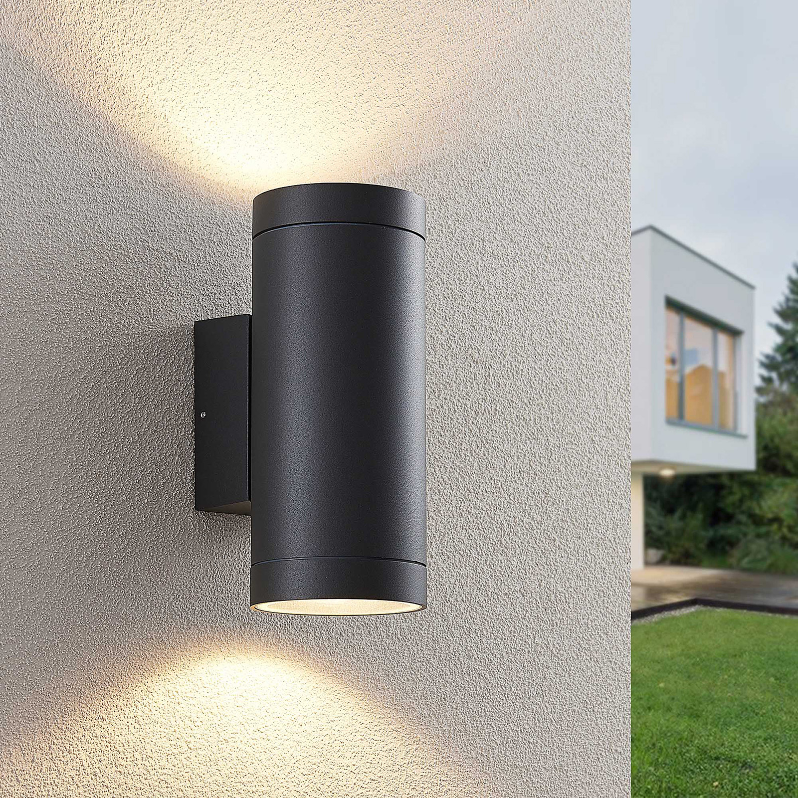 Thomke Outdoor Wall Lamp Dark Grey - Lucande