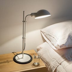 MARSET Funiculí lampada da tavolo, bianco perla