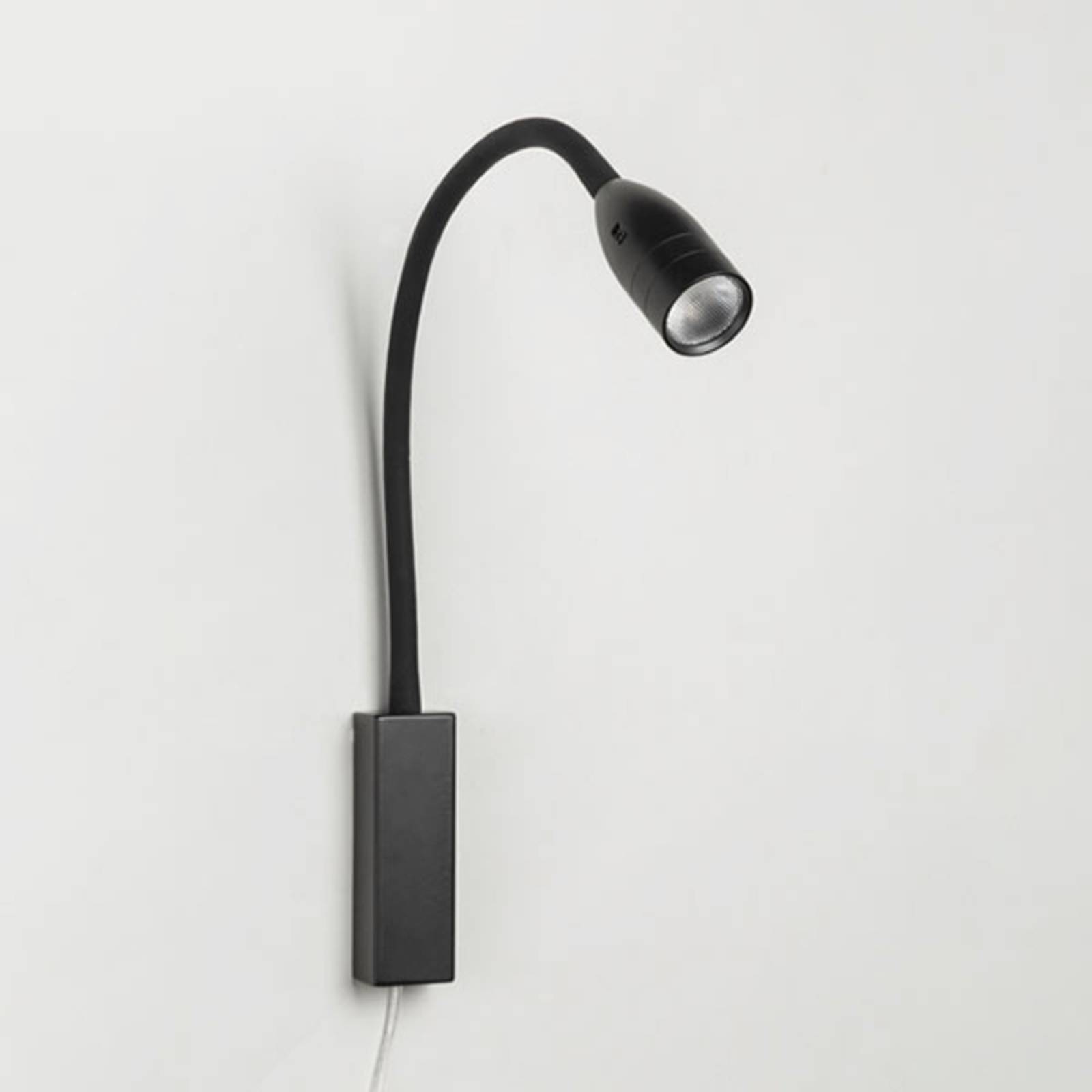 E-shop Nástenné svietidlo Sten LED s ovládaním gestami, čierne