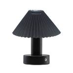 PR Home LED-bordlampe Tiara, svart/svart, tekstil