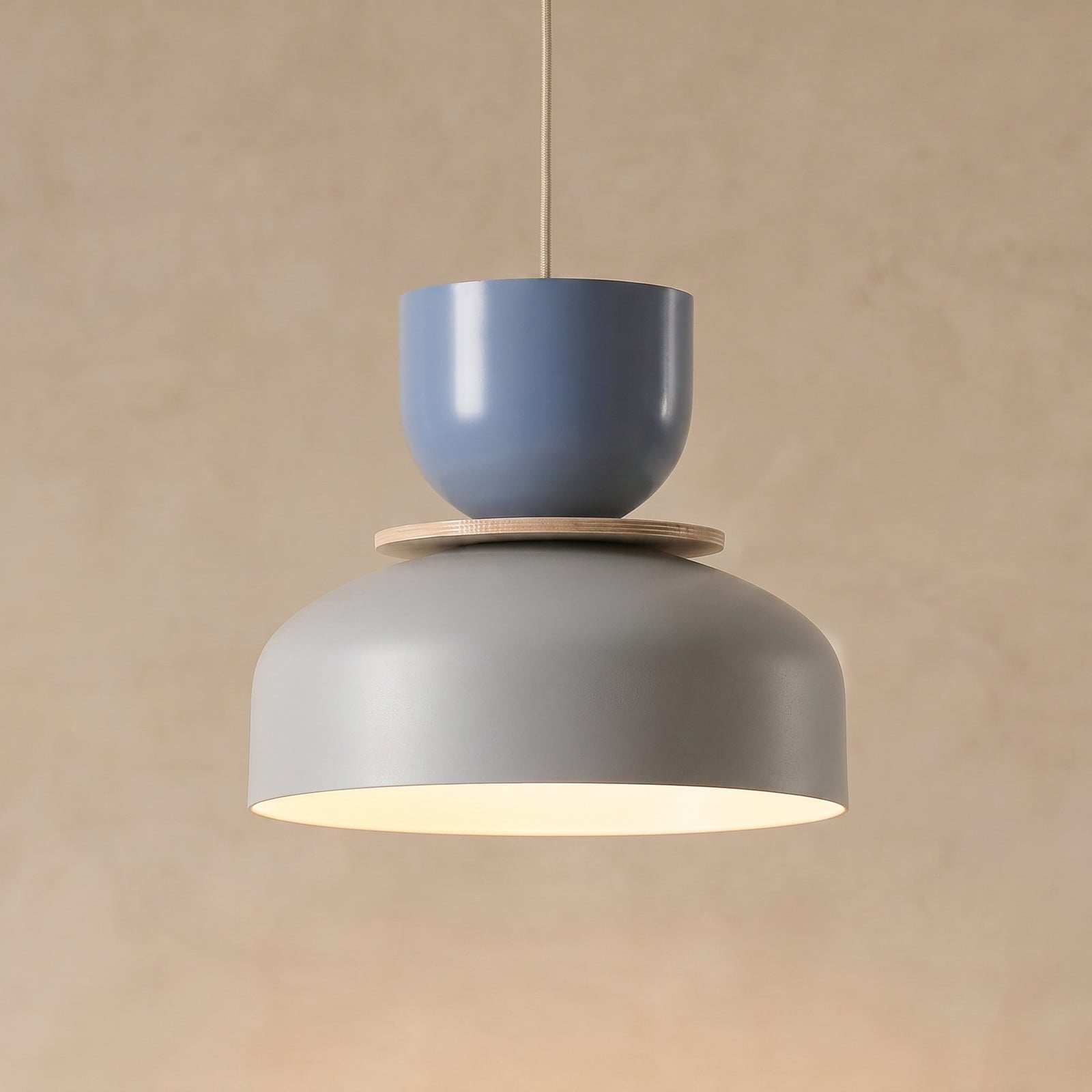 ALDEX Lampă suspendată Uto gri/albastru Ø 30 cm metal - Camera de zi / sufragerie - Modern - gri albastru