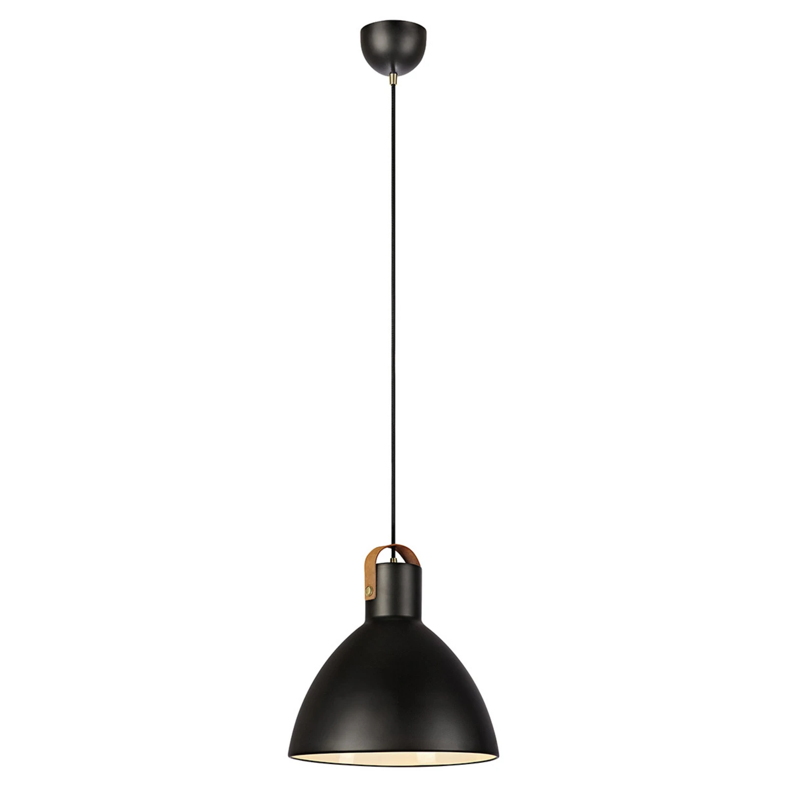 Candeeiro de suspensão Eagle com abajur metálico Ø 35 cm preto