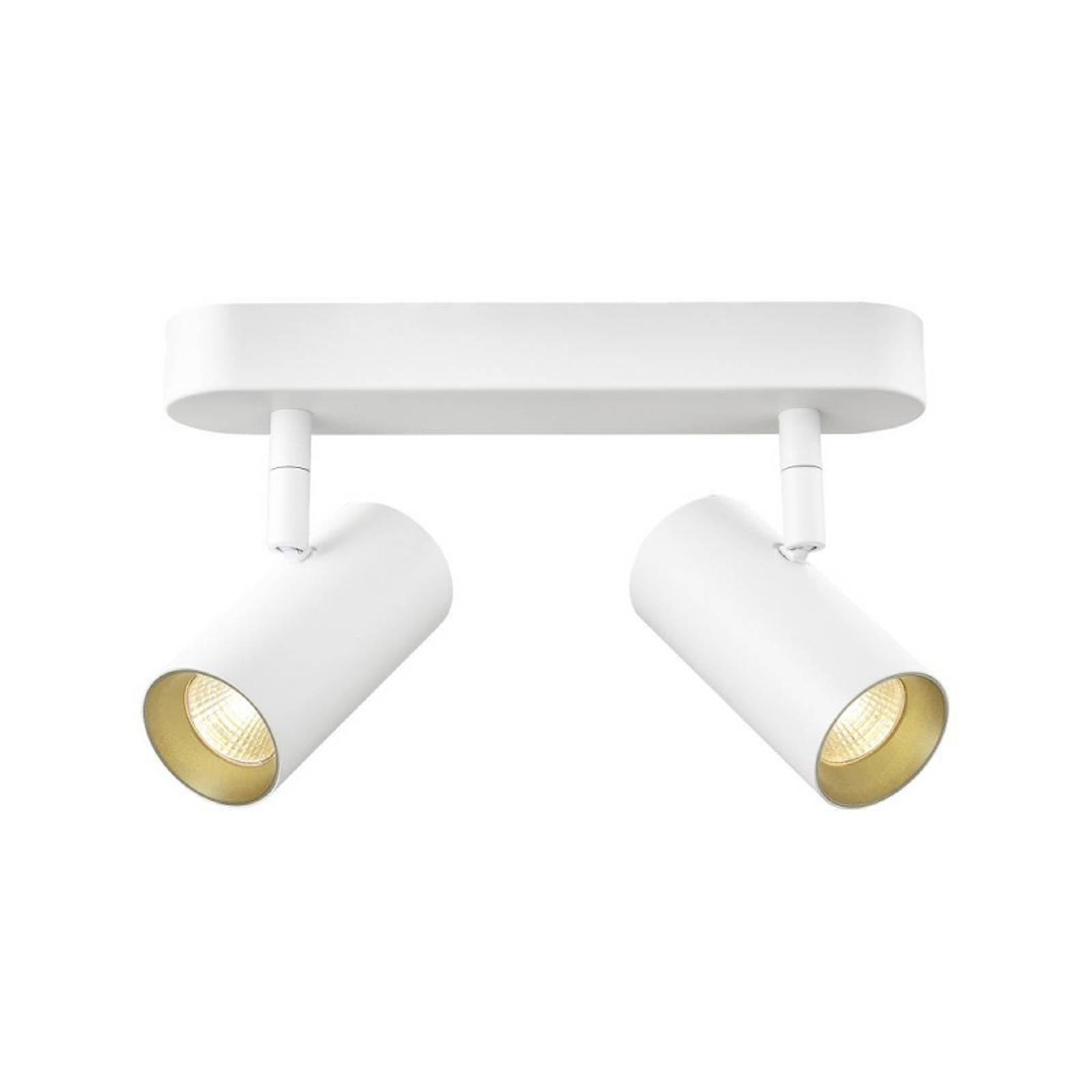 SLV LED-Deckenstrahler Noblo, weiß, 2.700 K, Länge 24 cm