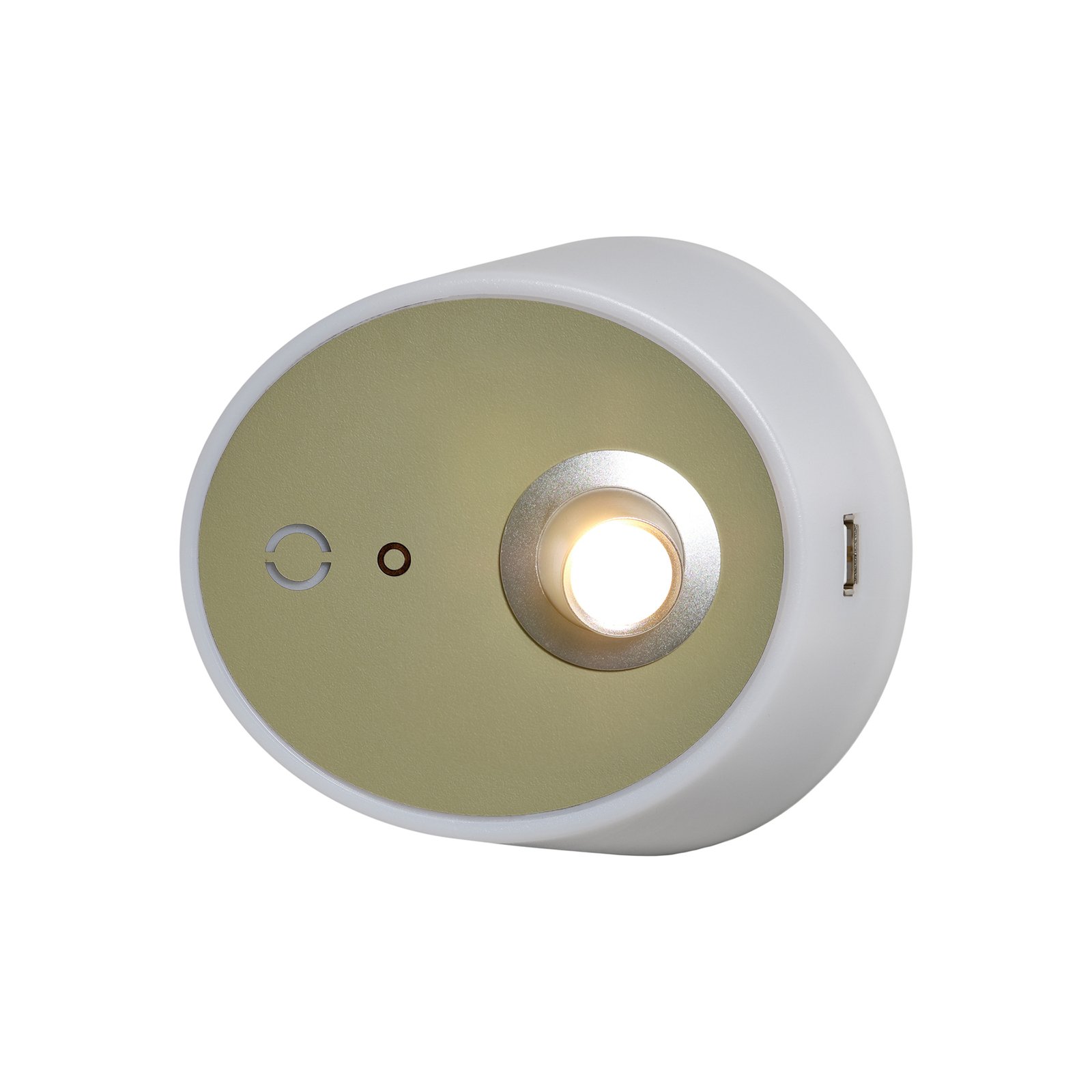 LED svetlo Zoom, bodové svetlá, výstup USB, kaki