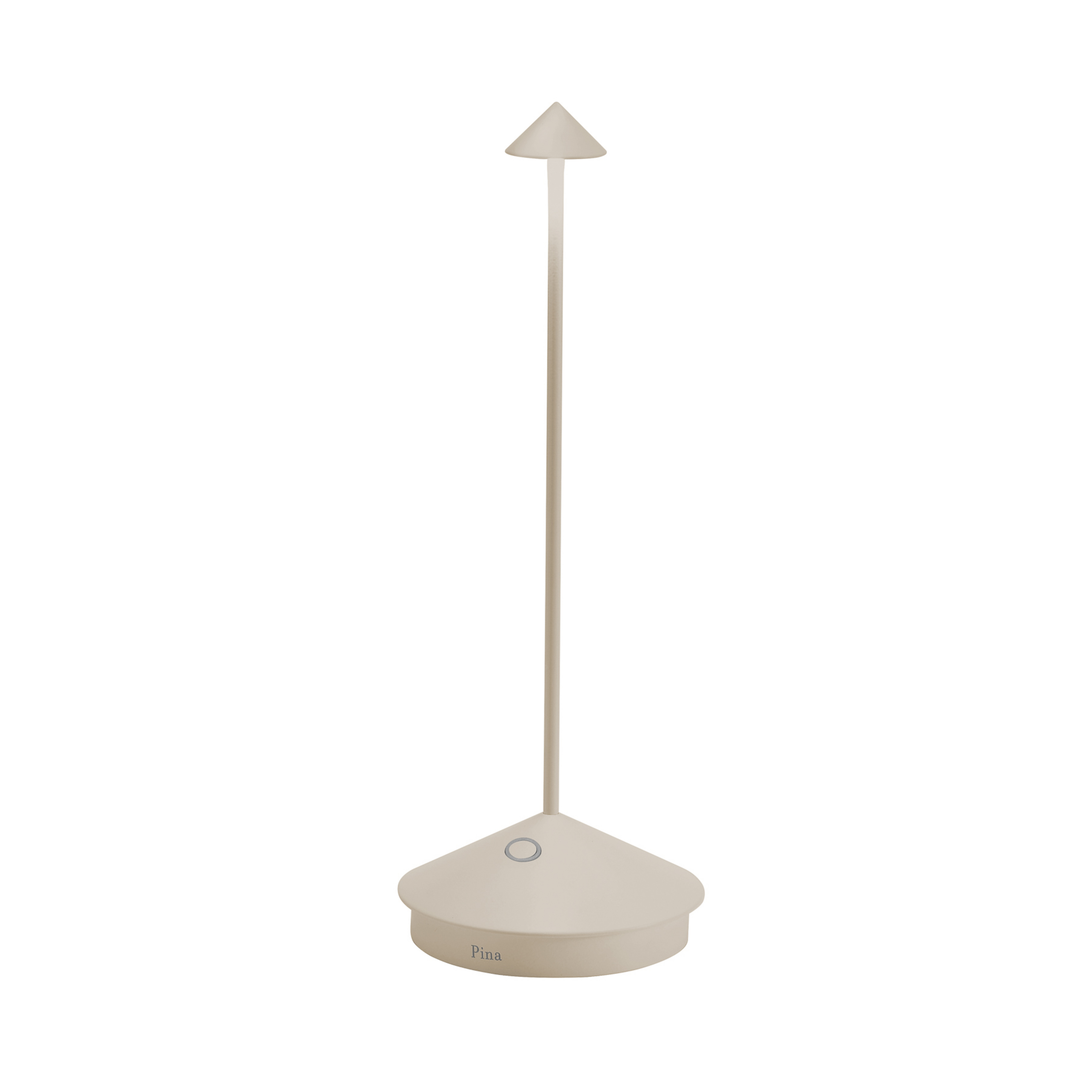 Zafferano Pina 3K lampe à poser rechargeable IP54 sable