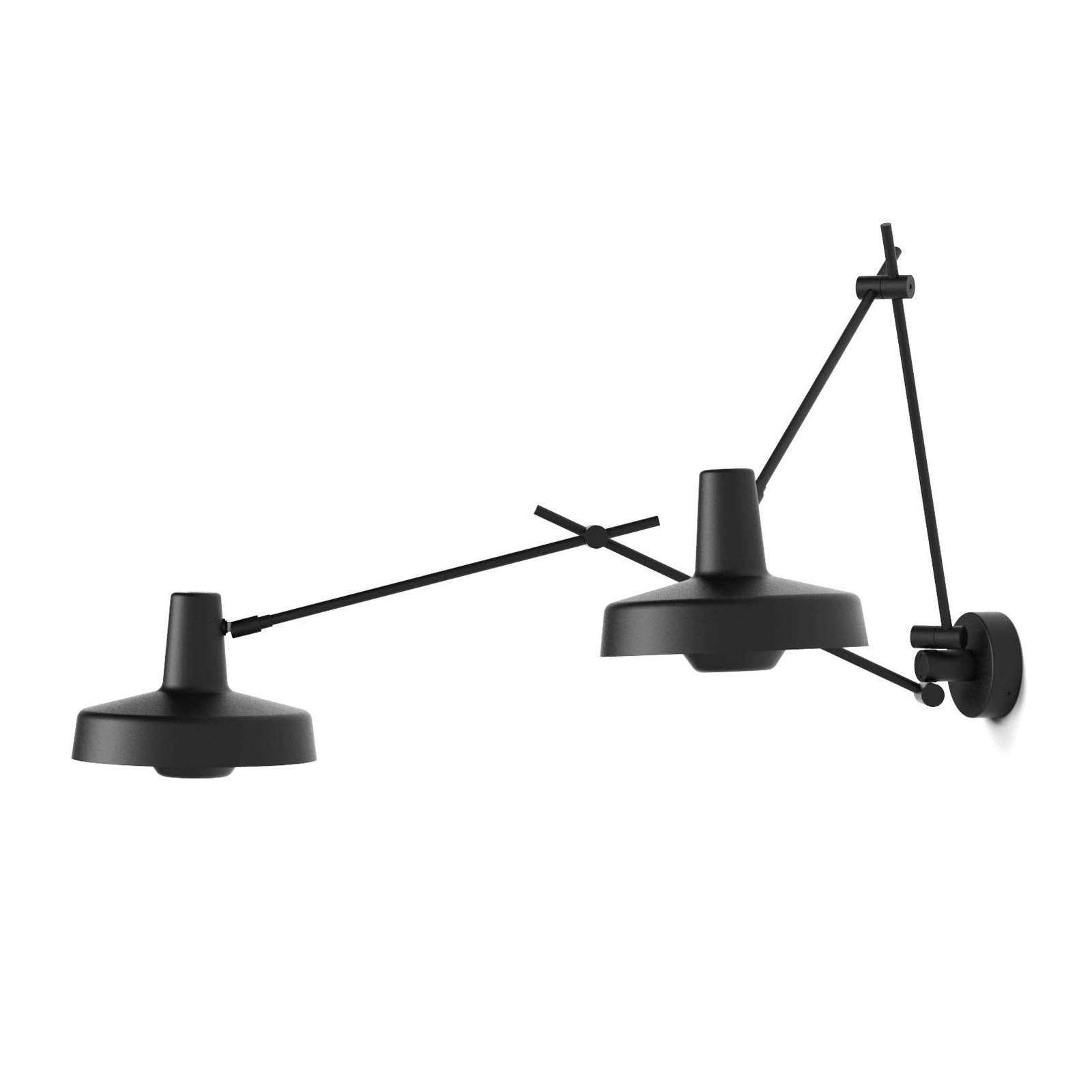 Arigato 2 Vegglampe Svart - Grupa