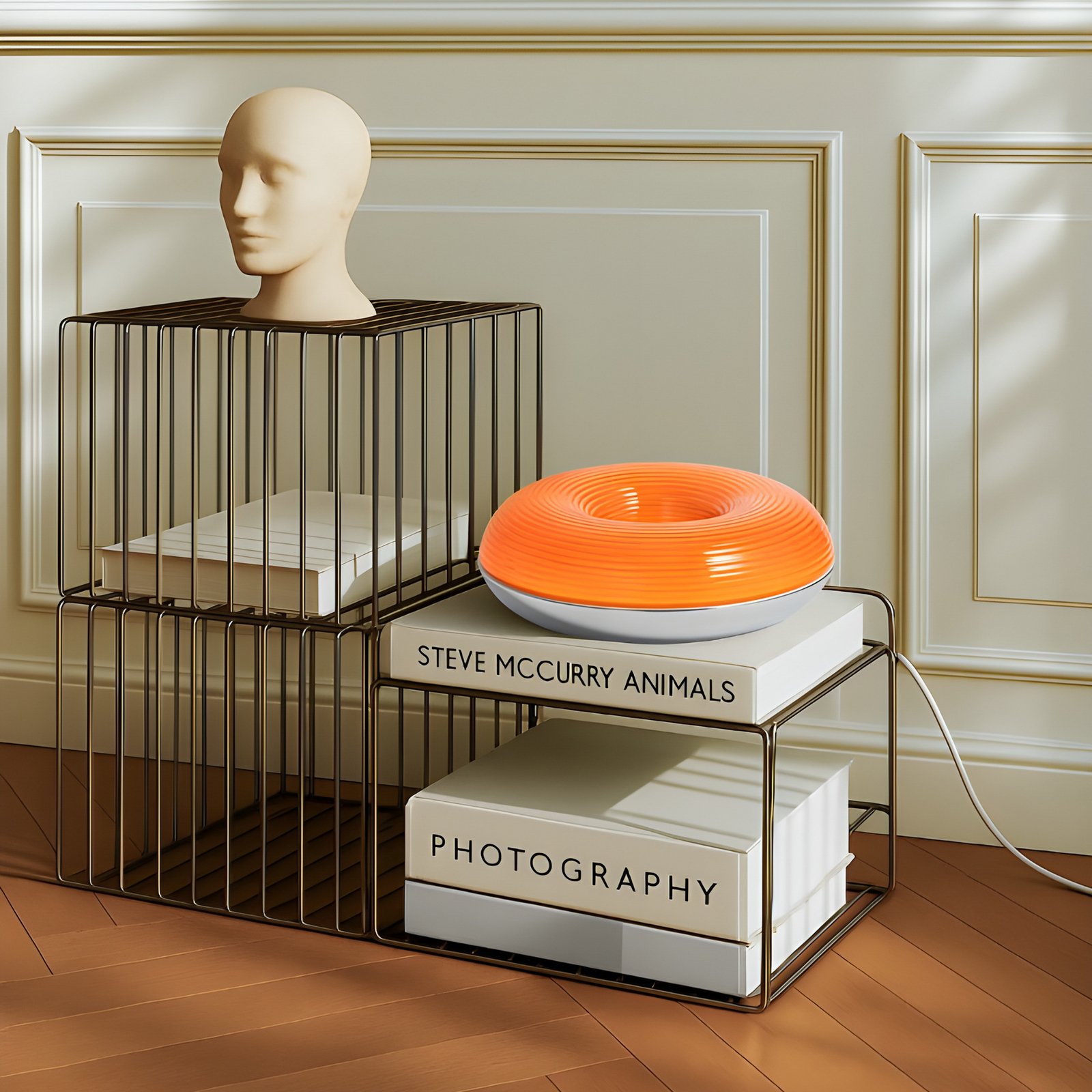 Fjora LED-Tisch-/Wandleuchte Ø 30 cm orange - Lindby Fjora LED-Tisch-/Wandleuchte Ø 30 cm orange - Lindby