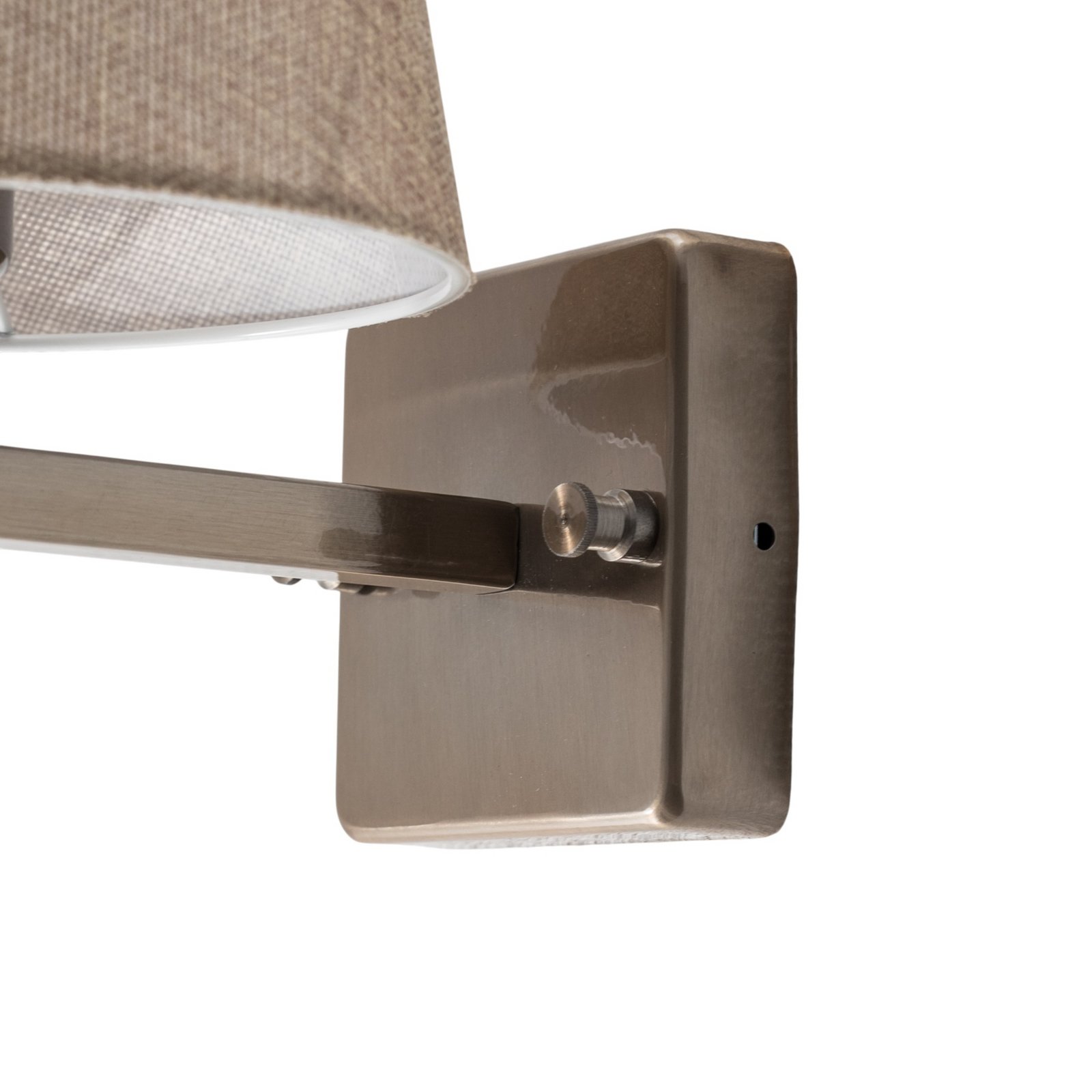 Wall light profile, gold/cream, metal/fabric, height 30 cm Wall light profile, gold/cream, metal/fabric, height 30 cm