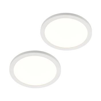 Prios Aureka LED plafondlamp, sensor Ø33cm 2/set