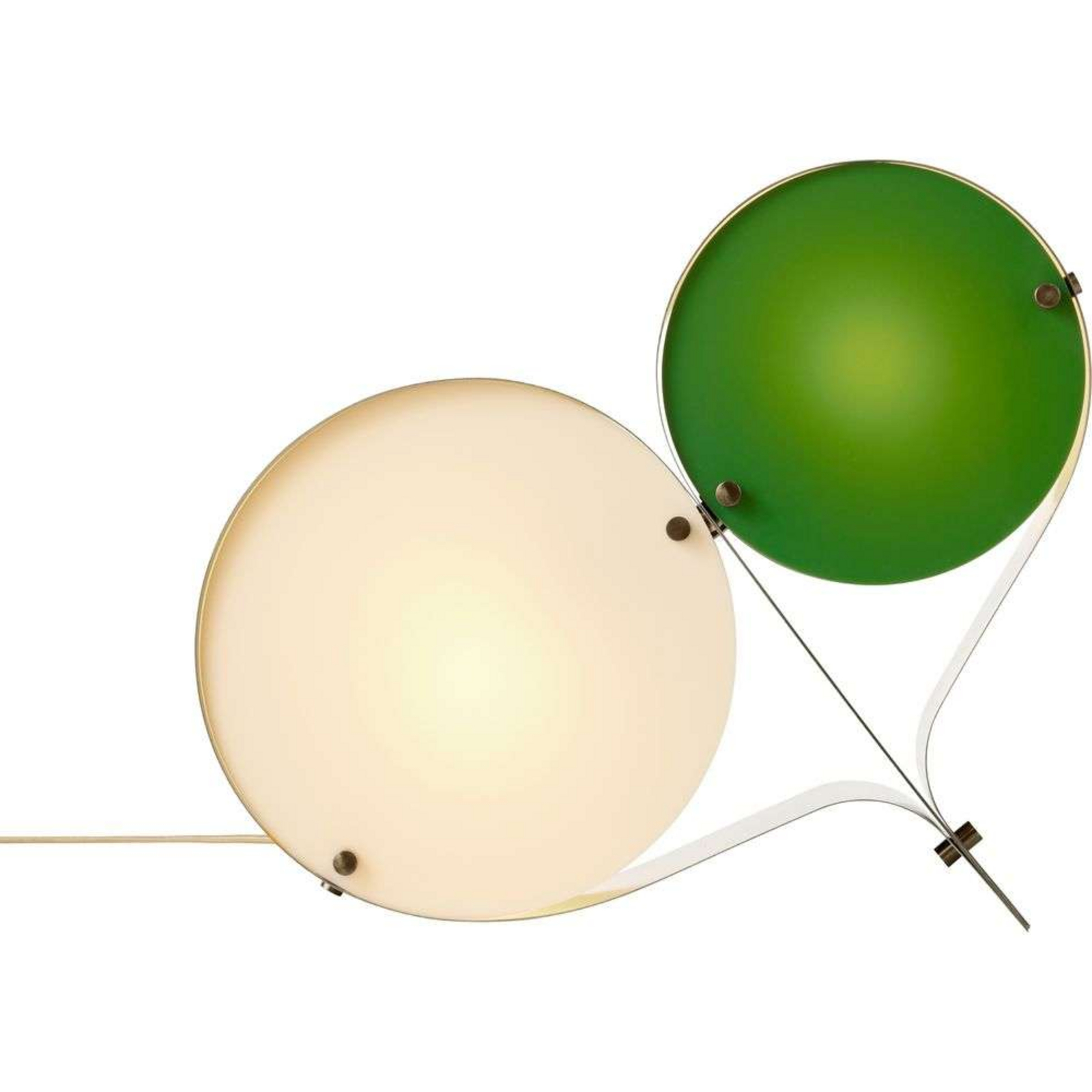 Coppia Candeeiro de Mesa Bronze Aço/Ivory/Clover - GUBI