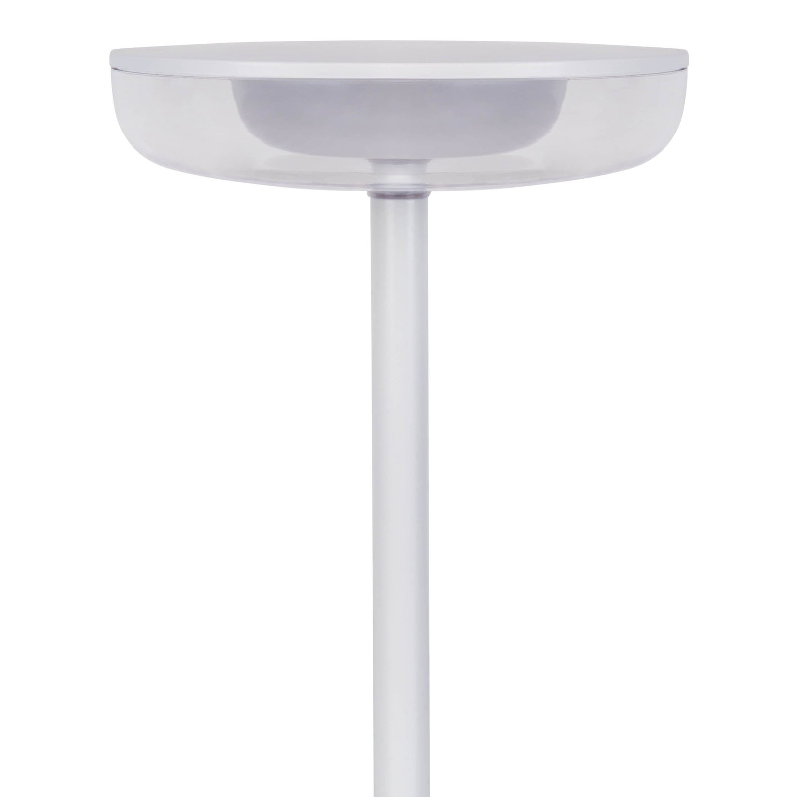 Luminaire de terrasse rechargeable LED Pasi, blanc hauteur 26 cm métal