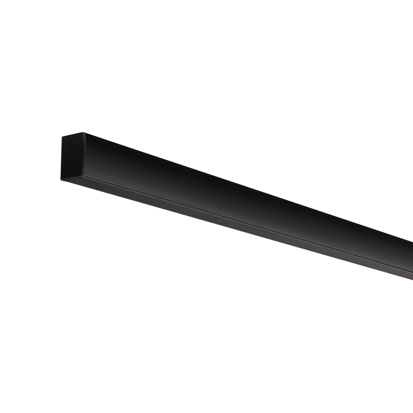 Paulmann Square profilo nero diffusore nero 1m