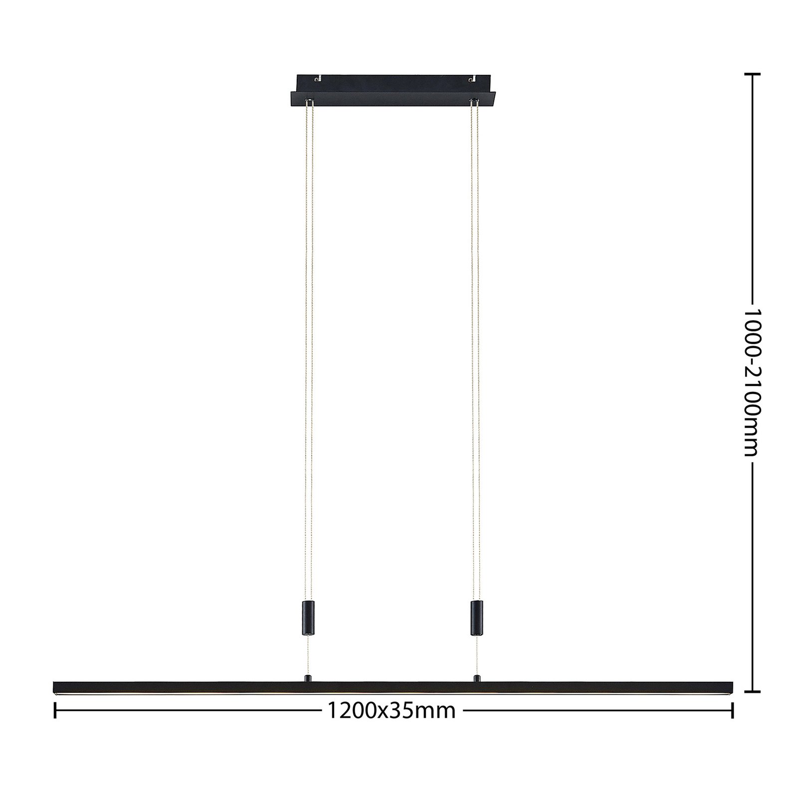 Arneja Hanglamp Black - Lindby