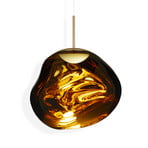 Tom Dixon Lámpara colgante LED Melt, Ø 50 cm, ámbar dorado