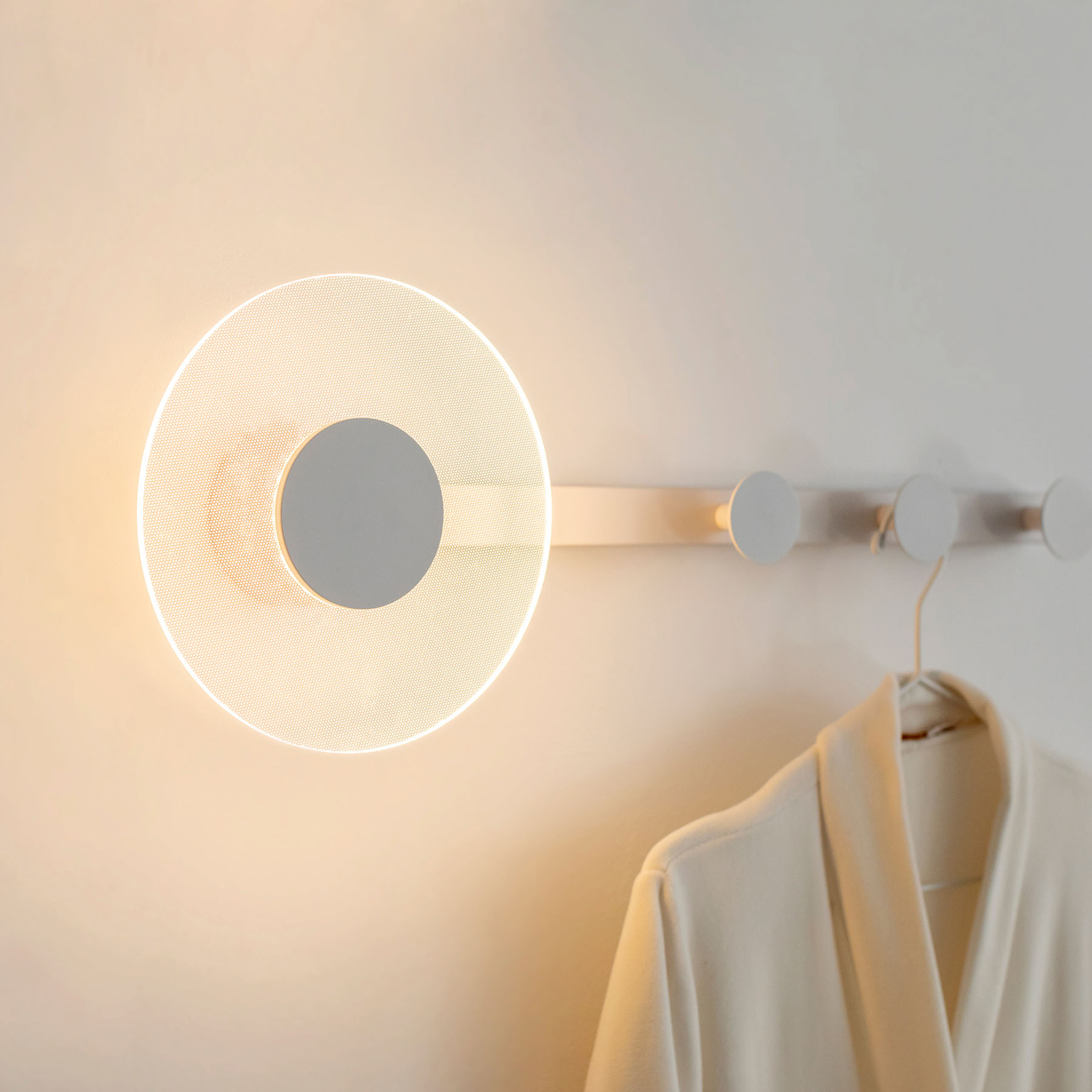 LED-Wandleuchte Venus, mit Kleiderhaken