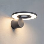 Arcchio LED venkovní nástěnné svítidlo Tovio, antracitové, otočné