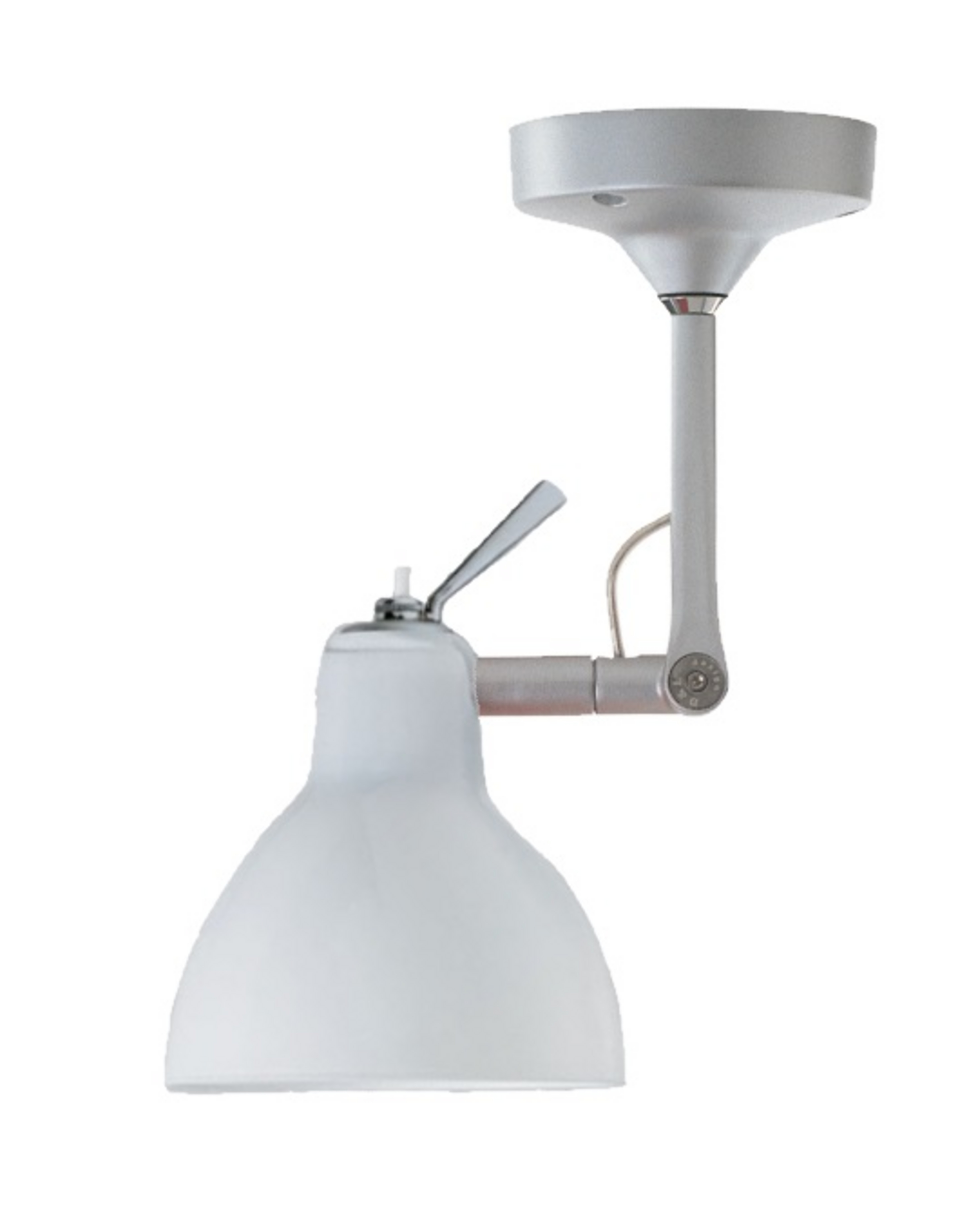 Luxy H0 Wandlamp/Plafondlamp Alu/Matte Wit - Rotaliana