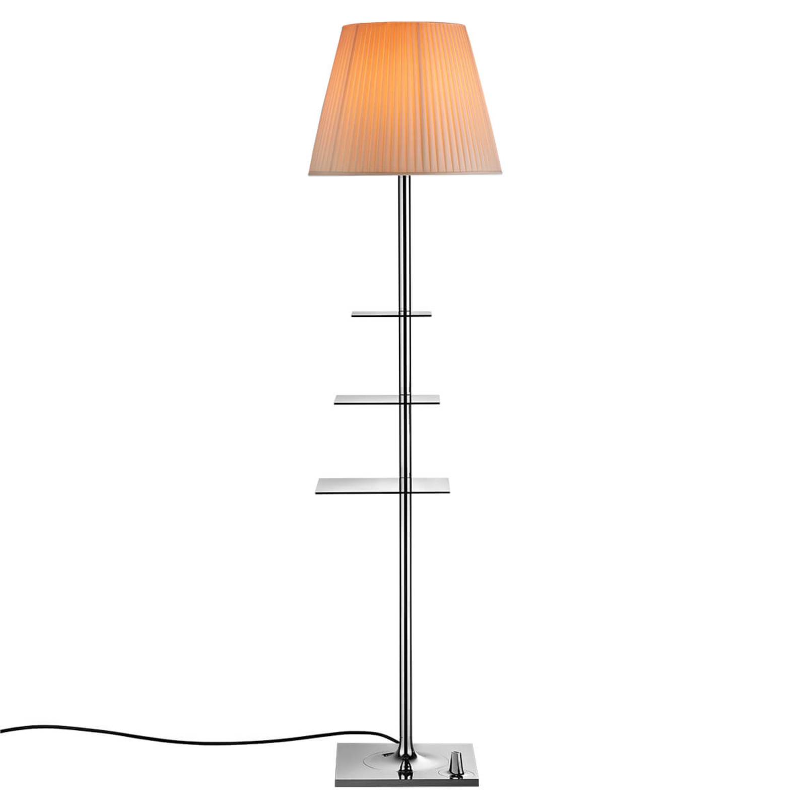 Flos FLOS Bibliotheque Nationale floor lamp PVC fabric, for Living / Dining Room, Stainless steel, woven PVC, E27, 150 W, H: 150 cm