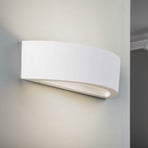 Lindby wall light Konstantin, width 30 cm, white, plaster, E14