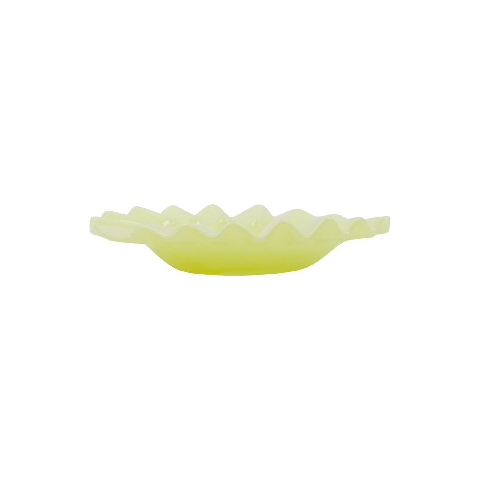 Vassoio HDTray, giallo, Ø 19 cm, vetro - House Doctor