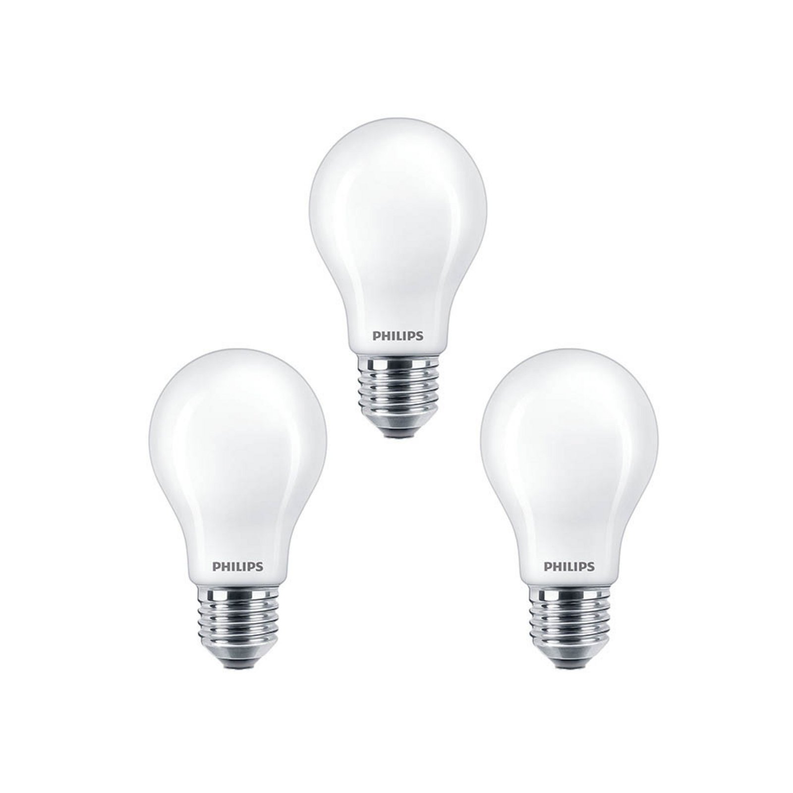 3-pack Lampadina LED 8,5W Vetro (1055lm) E27 - Philips