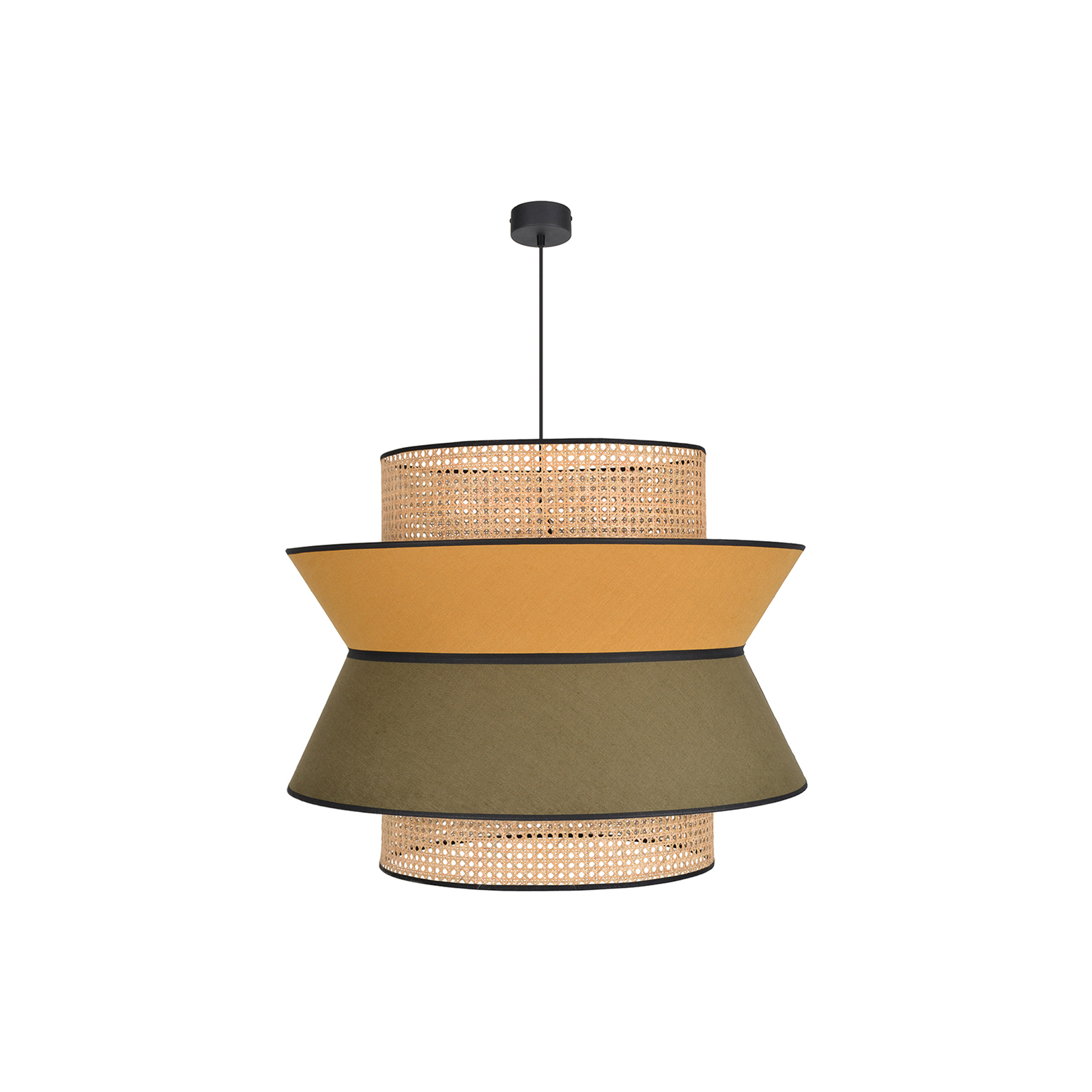 Singapour XXL Hängeleuchte khaki/curry - MARKET SET