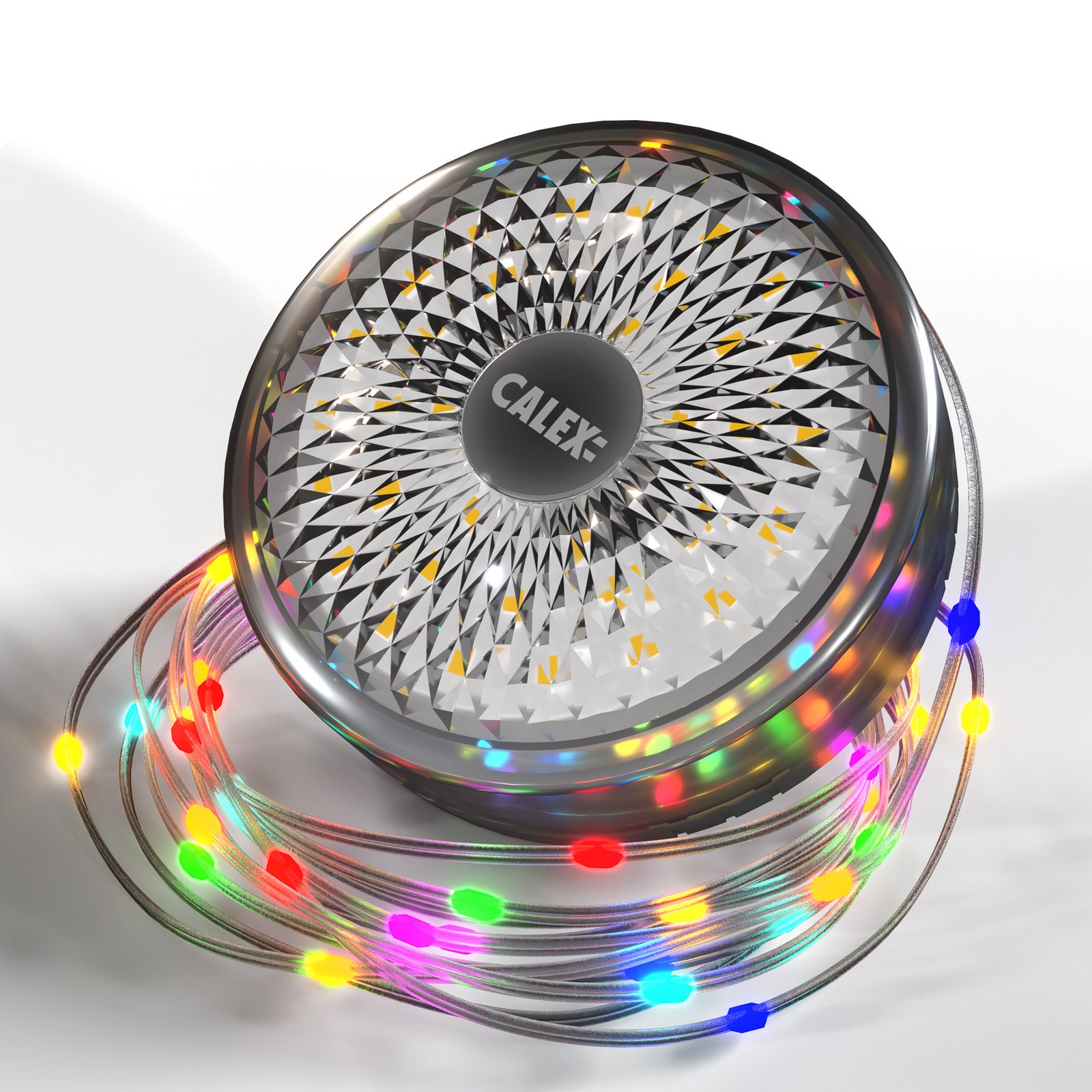 Calex LED battery-powered fairy lights Vista Party Lights RGBW, 8 metres