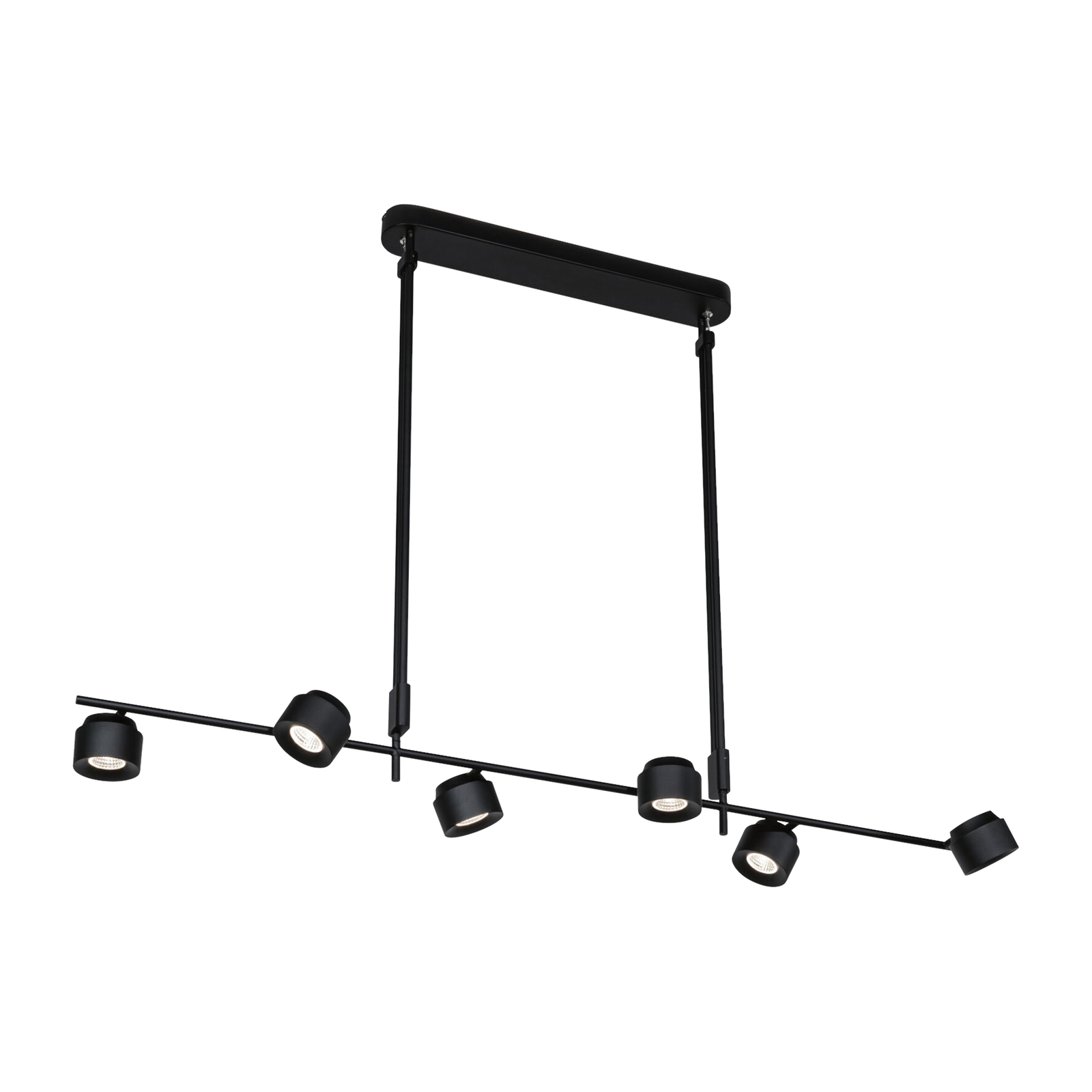 Puric Pane 6 Lámpara Colgante Fixed 3-step Negro - Paulmann