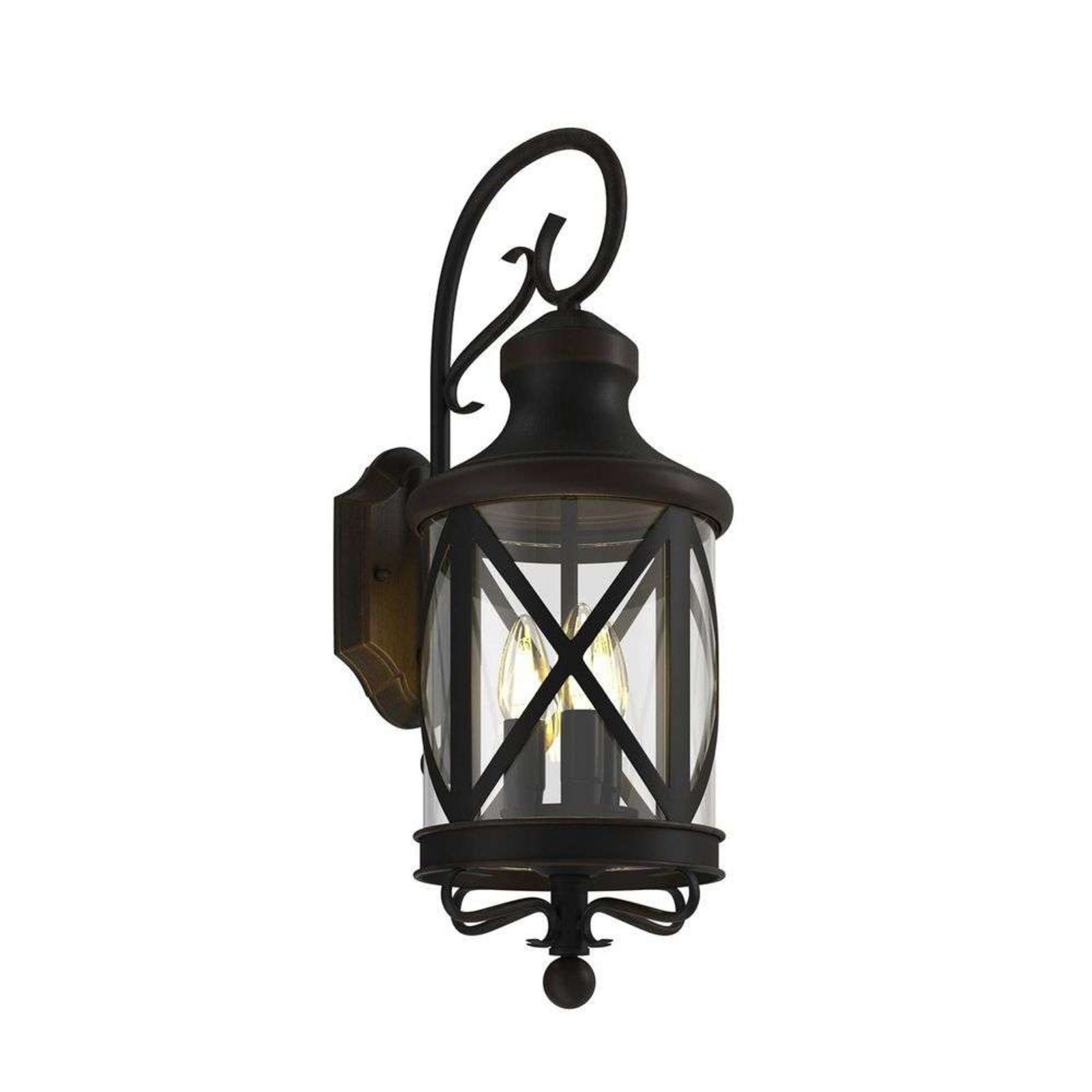 Marcellino Outdoor Wall Lamp IP23 Rust - Lucande