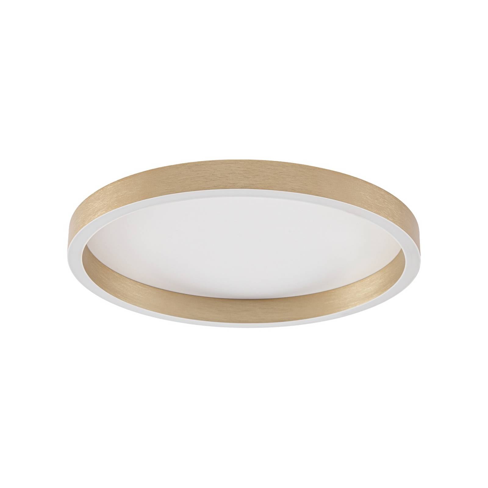 Lucande LED-Deckenleuchte Rotundo, Ø 40 cm, messing, dimmbar