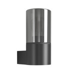 EGLO utomhusvägglampa CROPANI, svart/grå 20 cm 1 x E27 IP54