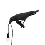 SELETTI Bird Lamp dekorativní lampa pohled vlevo černá