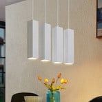 Prios hanglamp Neliyah, 40 cm lang, wit, 4-lamps, GU10