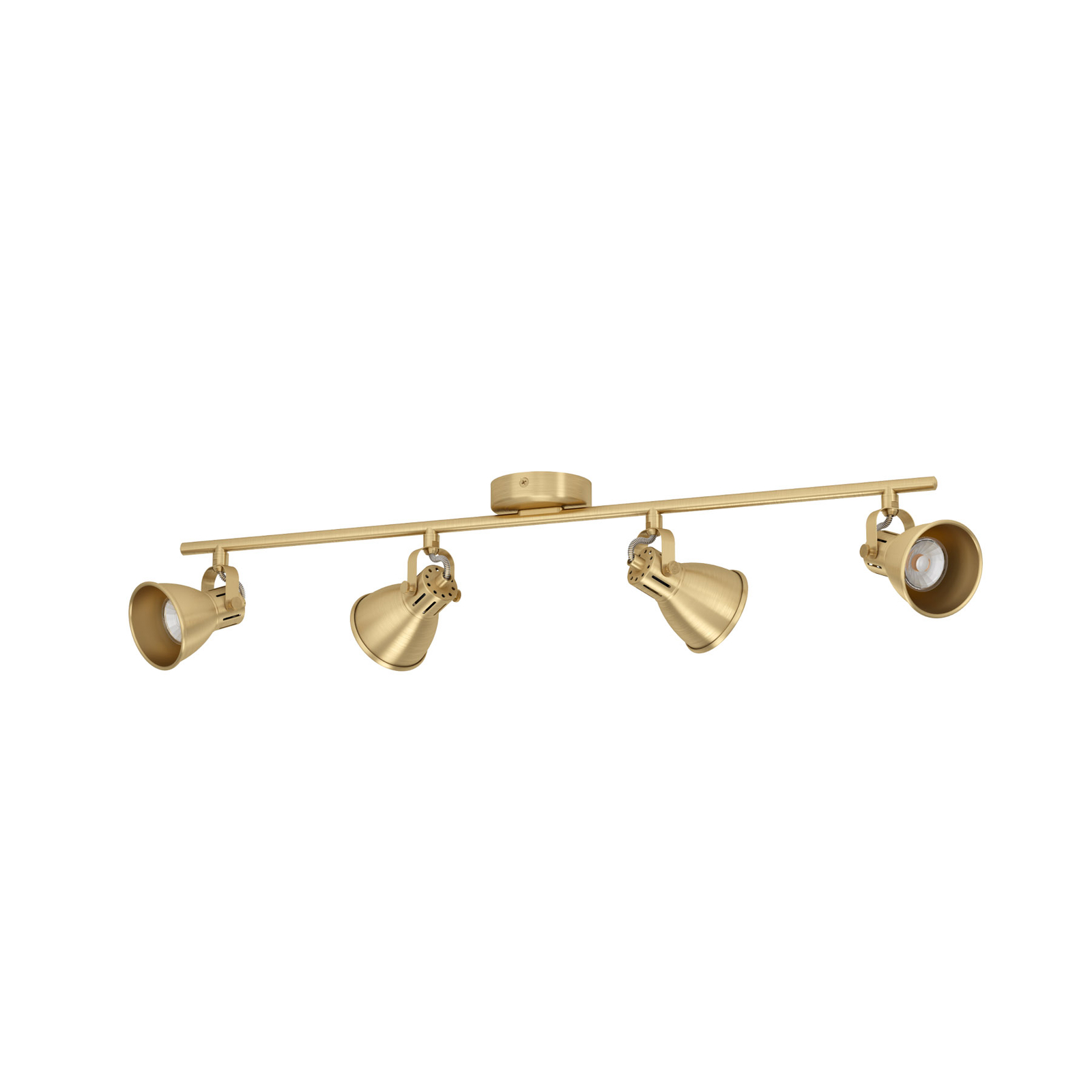 Seras ceiling spotlight brushed brass gold, 4-bulb