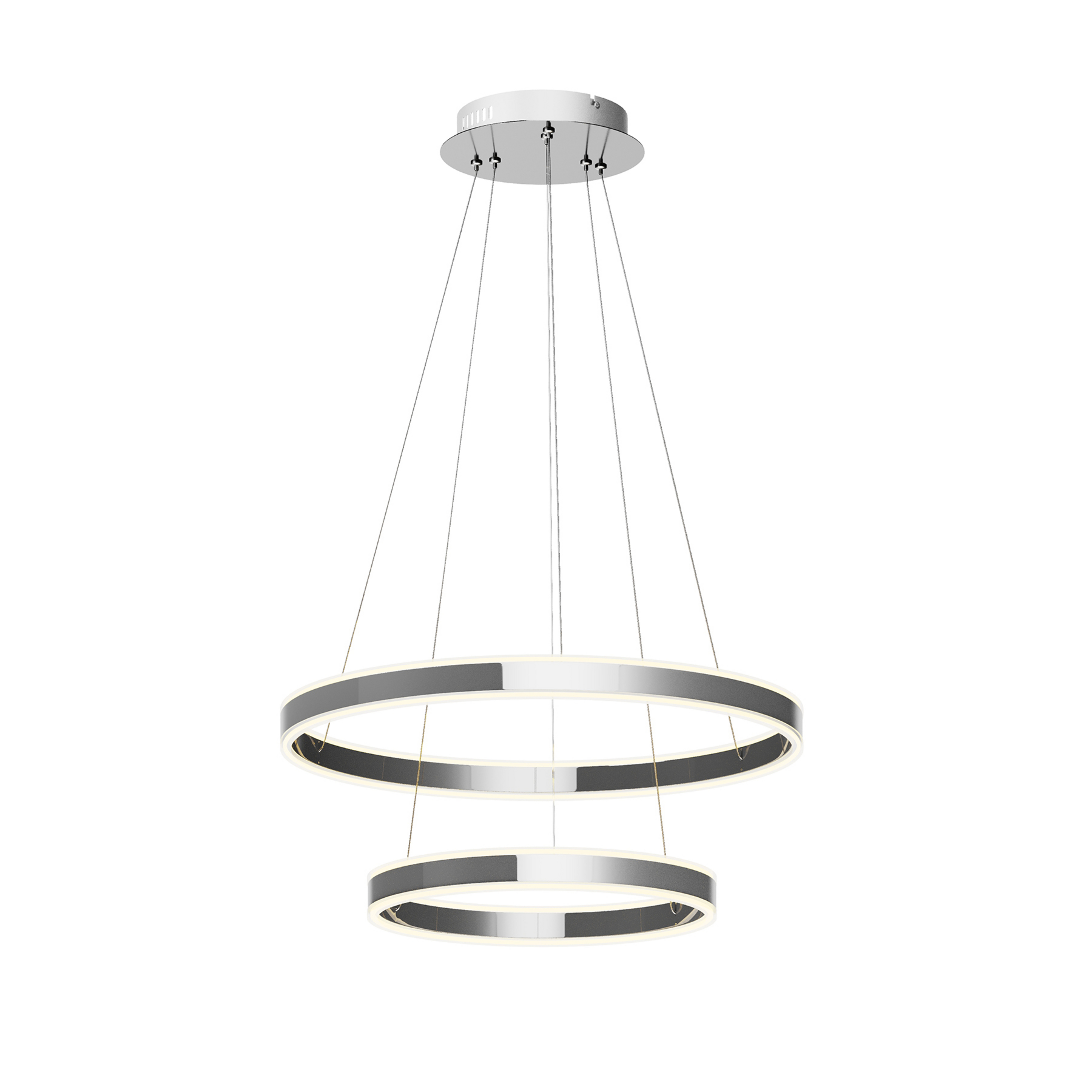 Lyani 2 Suspension Ø60 Chrome/White - Lucande