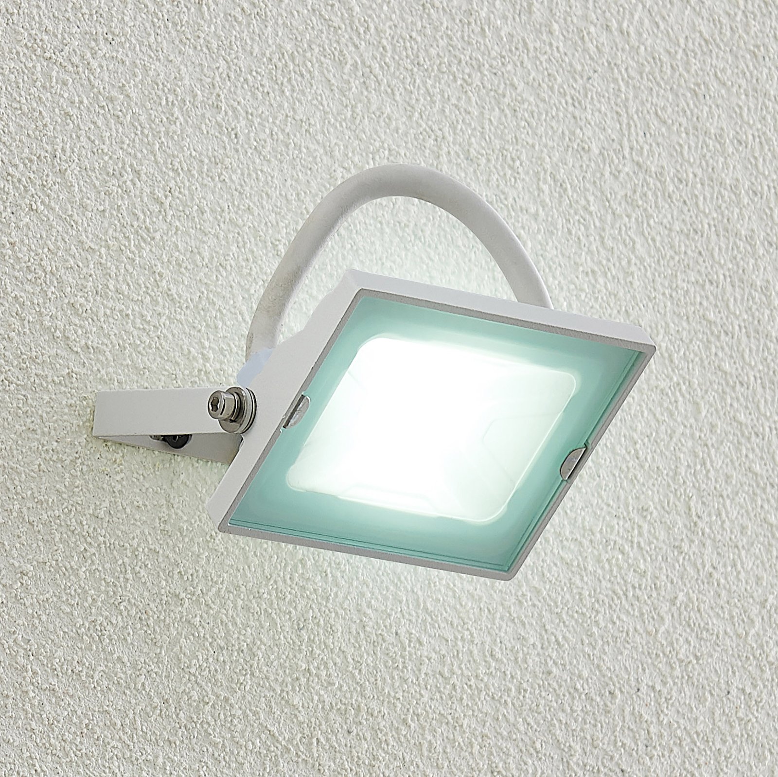 Lindby Aine LED-utespot hvit 7,4 cm